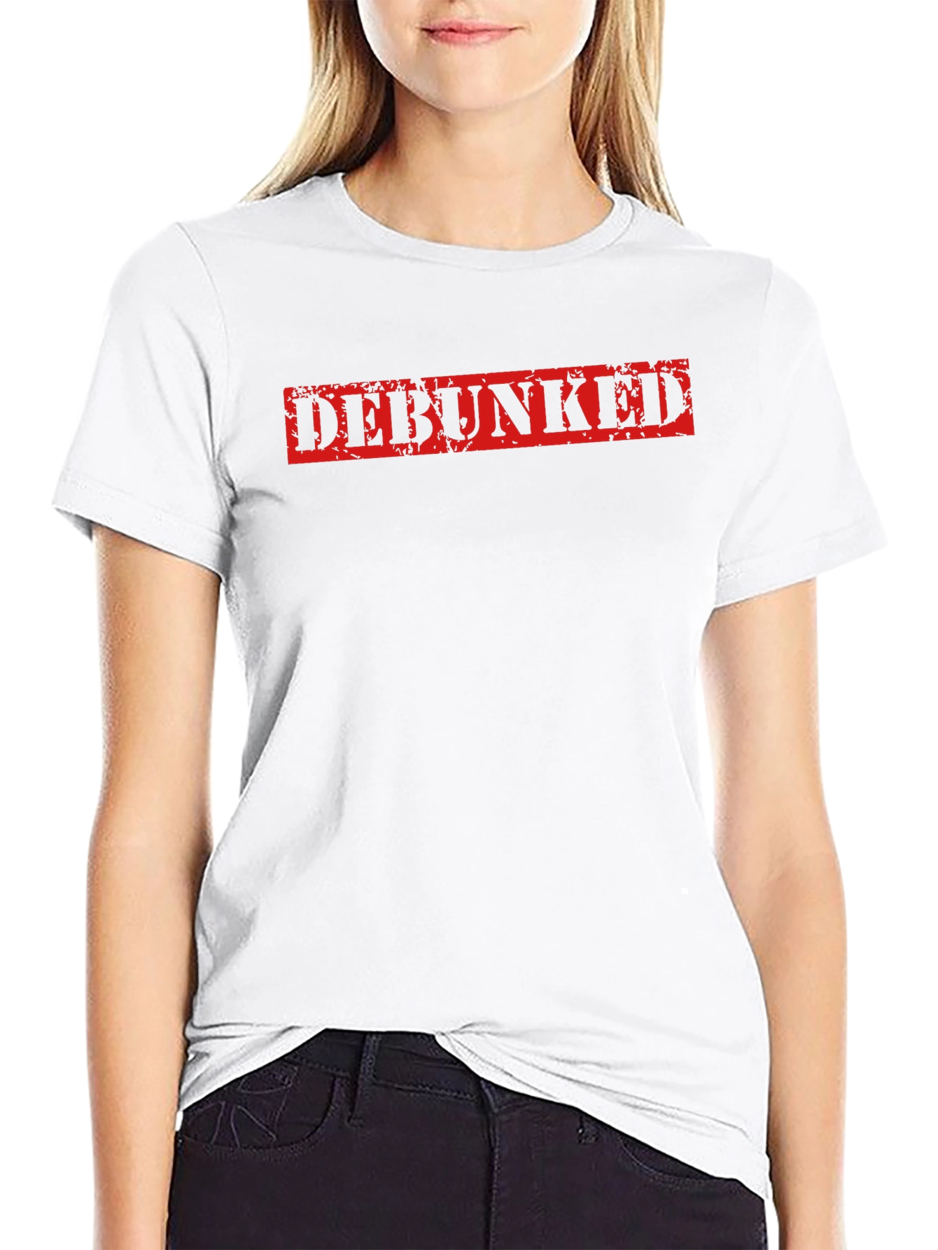 Black Debunked Graphic Tee - Black T-Shirt view 9