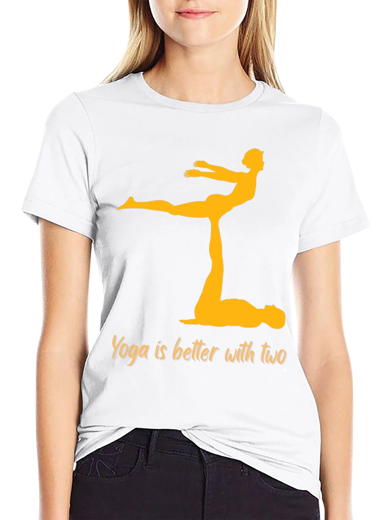 Black Yoga is Better with Two Black T-Shirt view 9
