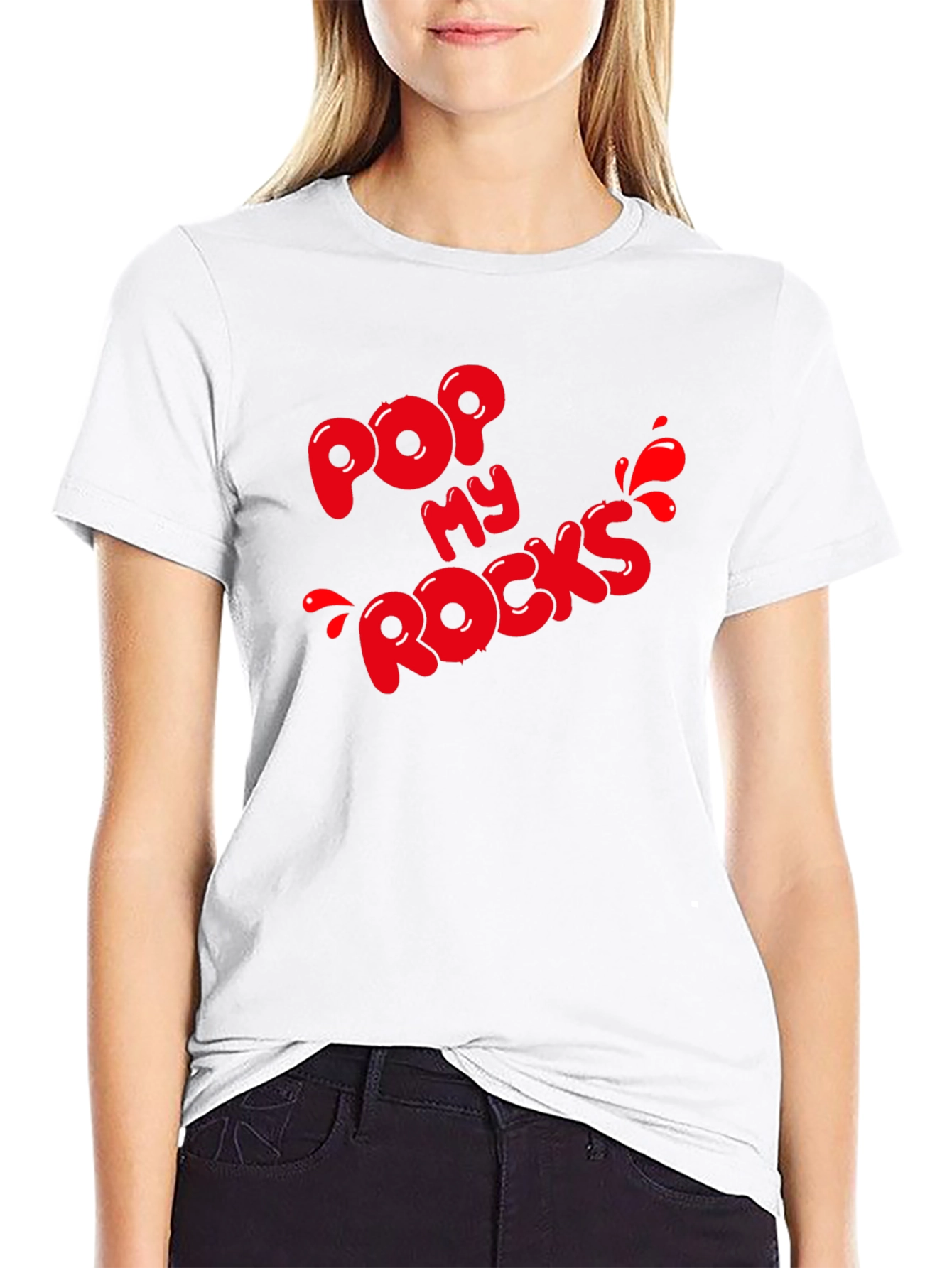 Black Pop My Rocks Graphic Tee - Black view 9