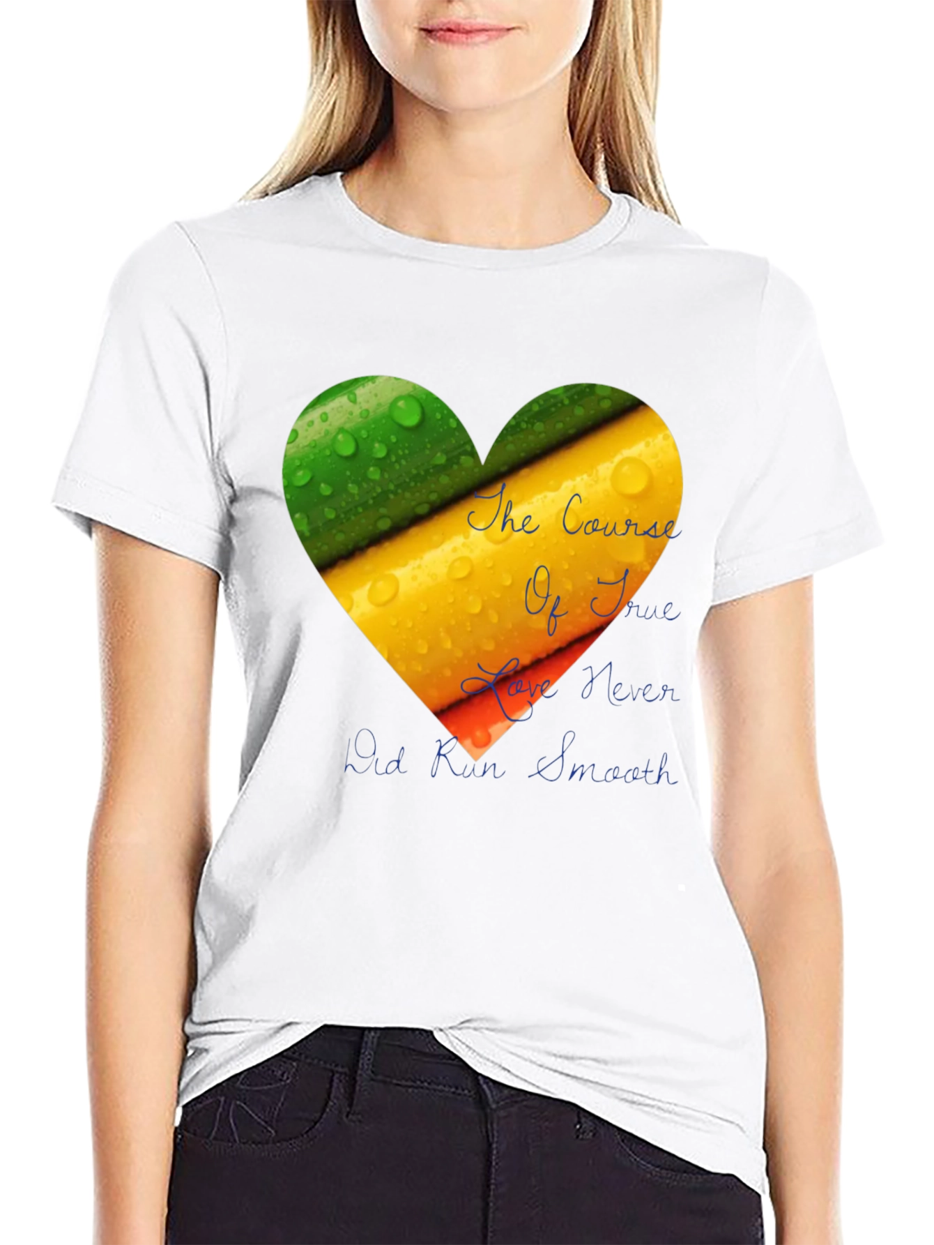Black Love Never Runs Smooth T-Shirt view 9