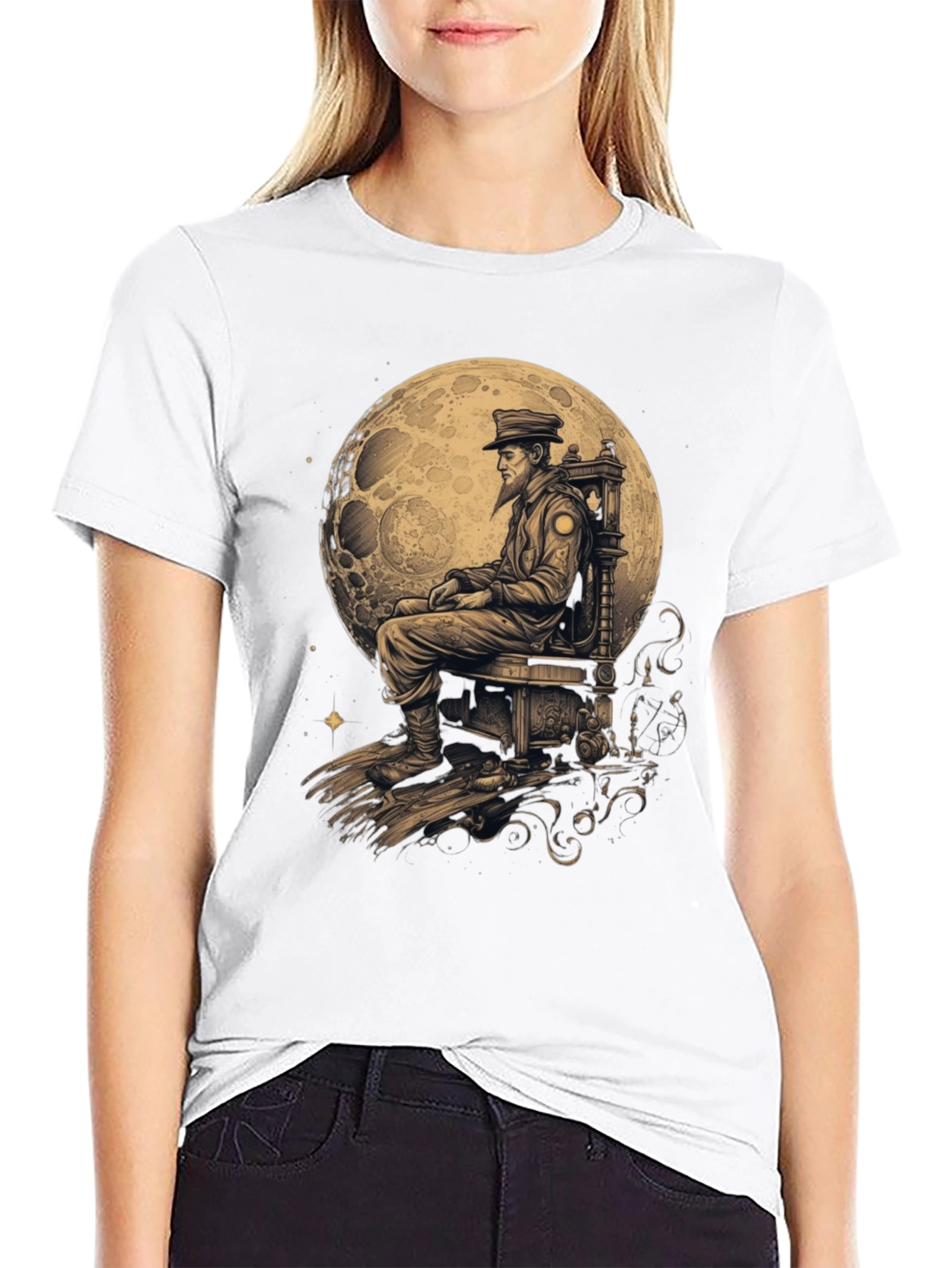 Black Moon Captain Graphic T-Shirt view 9
