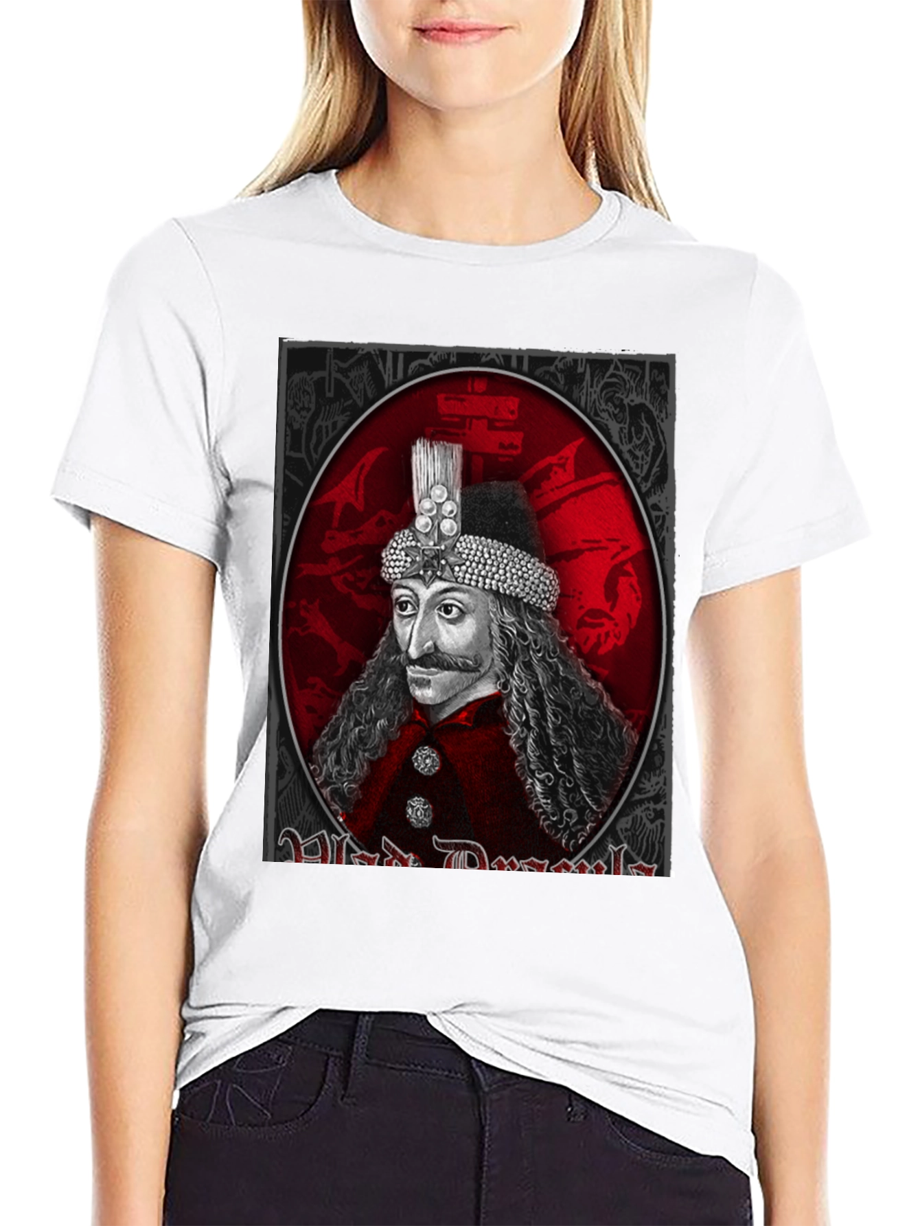 Black Vlad Dracula Graphic Tee - Gothic Style view 9
