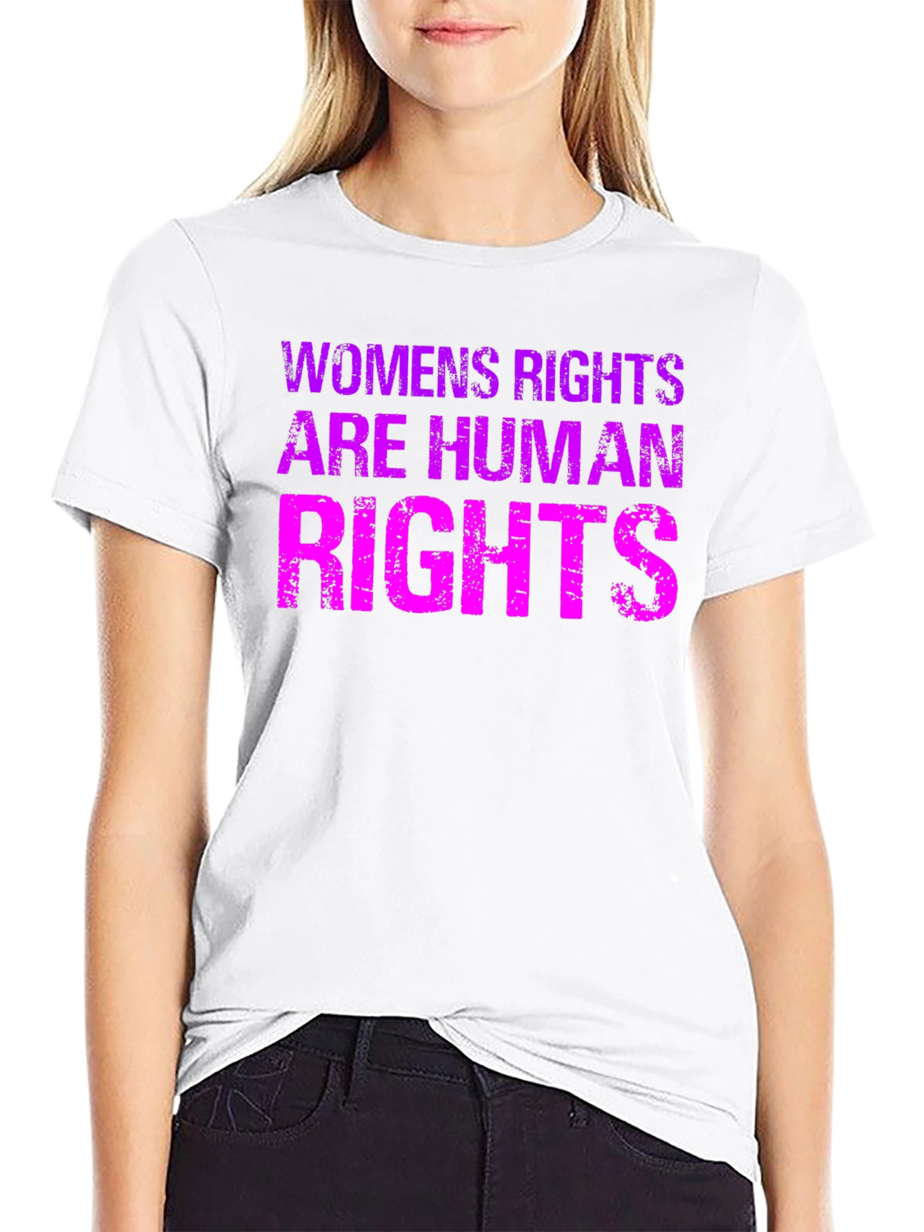 Black Women's Rights Are Human Rights Graphic Tee view 9