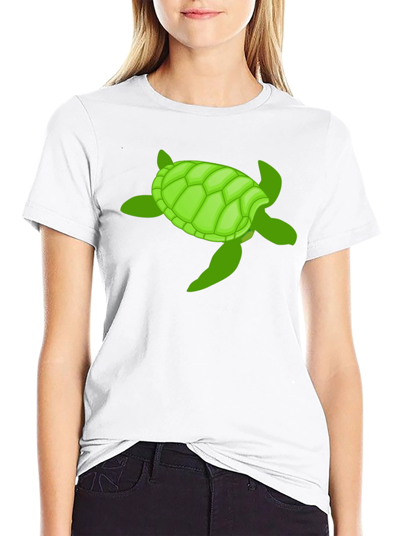 Black Turtle Graphic Tee -  Cool Marine Life Shirt view 9