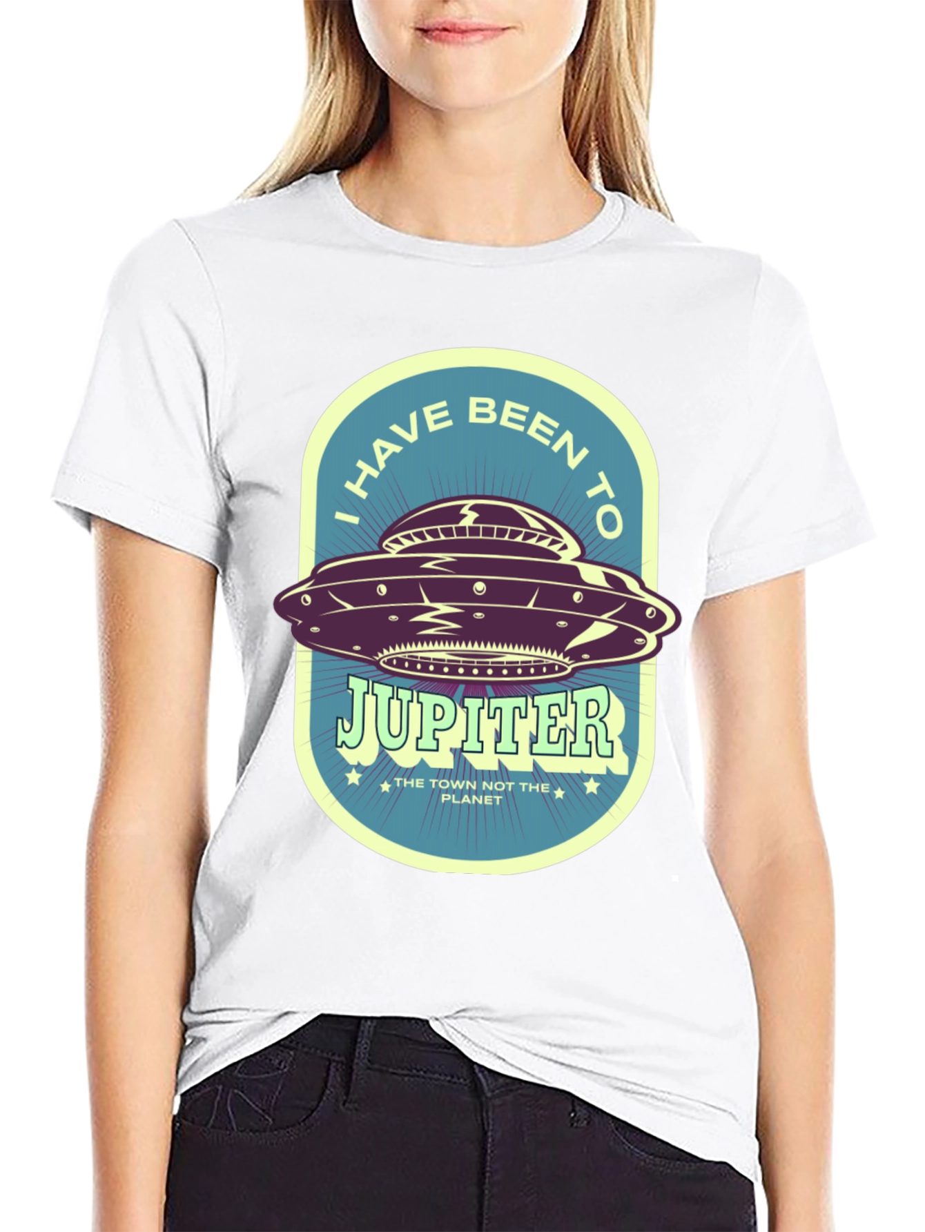 Black I Have Been to Jupiter T-Shirt view 9