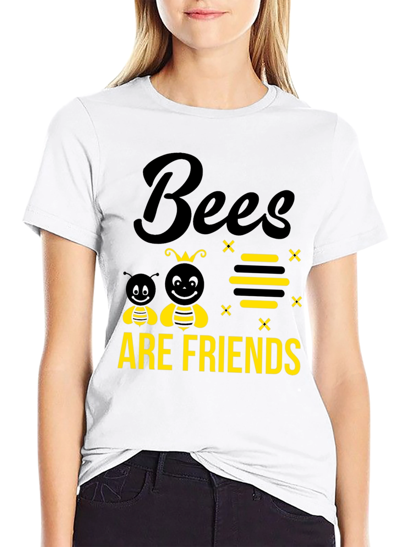 Bees Are Friends Graphic Tee - 9