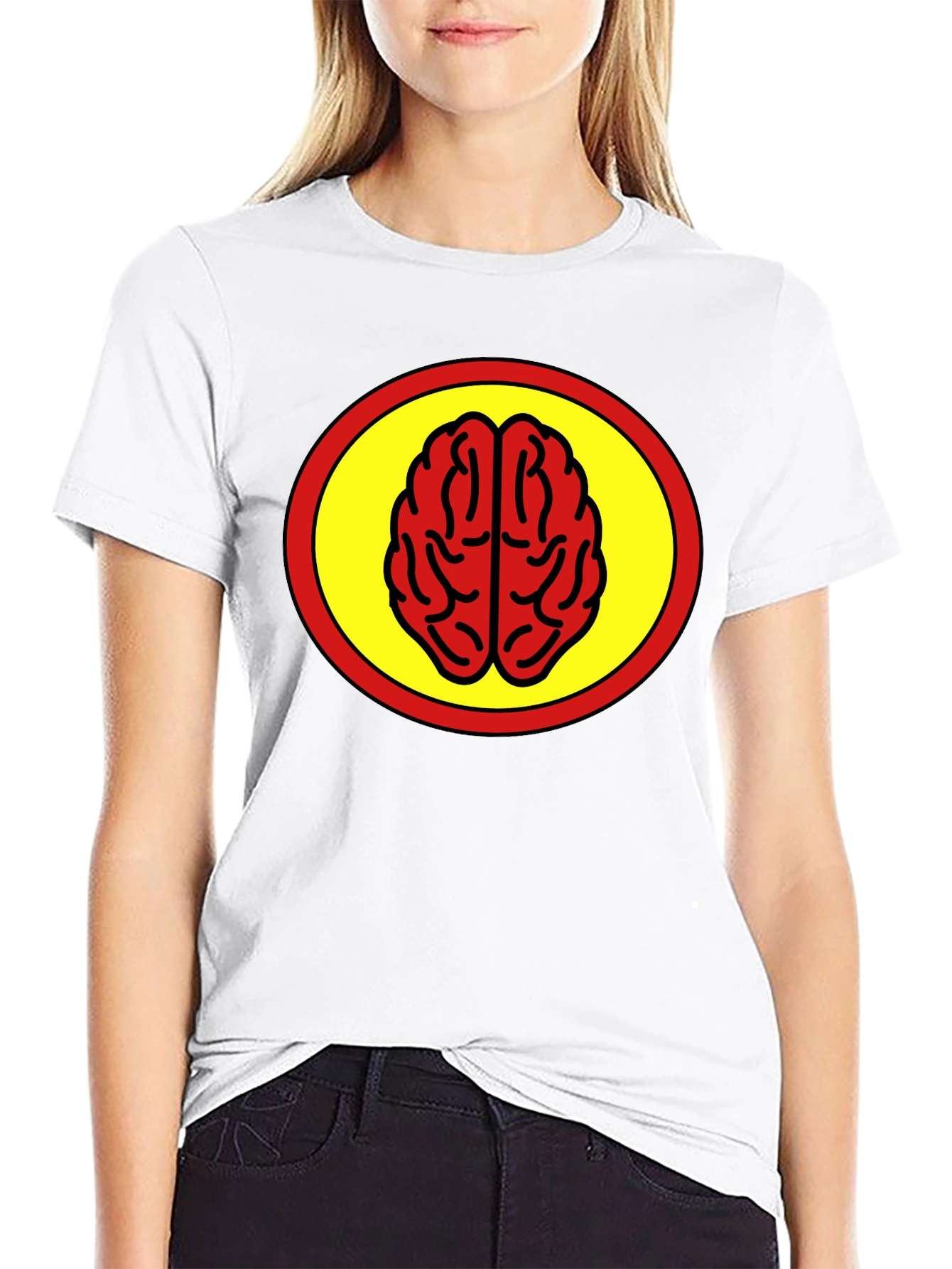 Black Brain Power T-Shirt - Bold Graphic Tee view 9