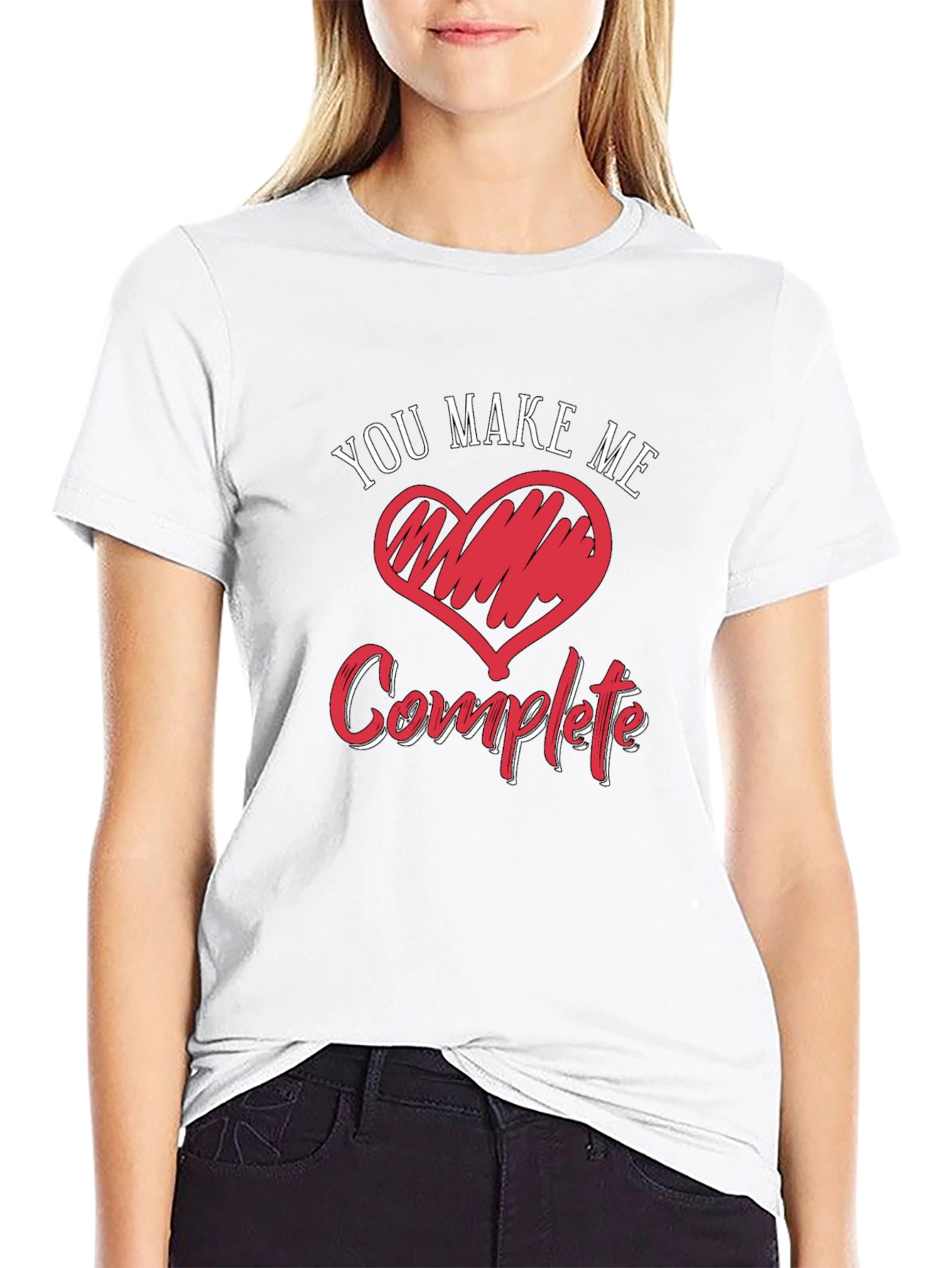 Black You Make Me Complete Graphic Tee view 9