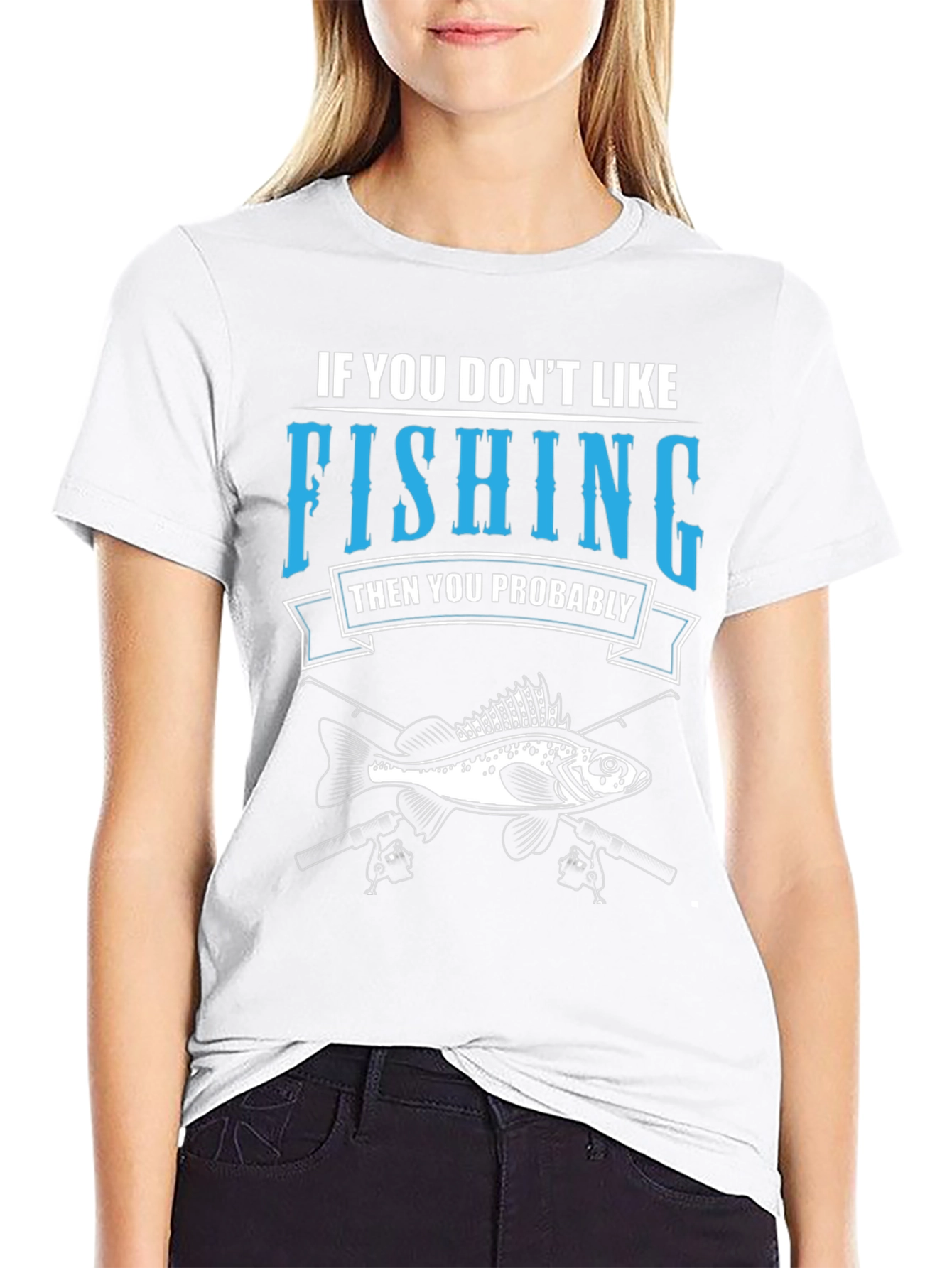 Black Fishing T-Shirt: If You Don't Like Fishing Graphic Tee view 9