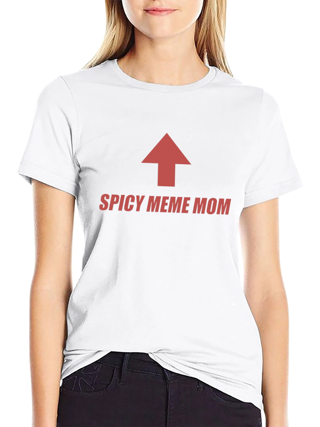 Black Spicy Meme Mom T-Shirt - Funny Graphic Tee view 9