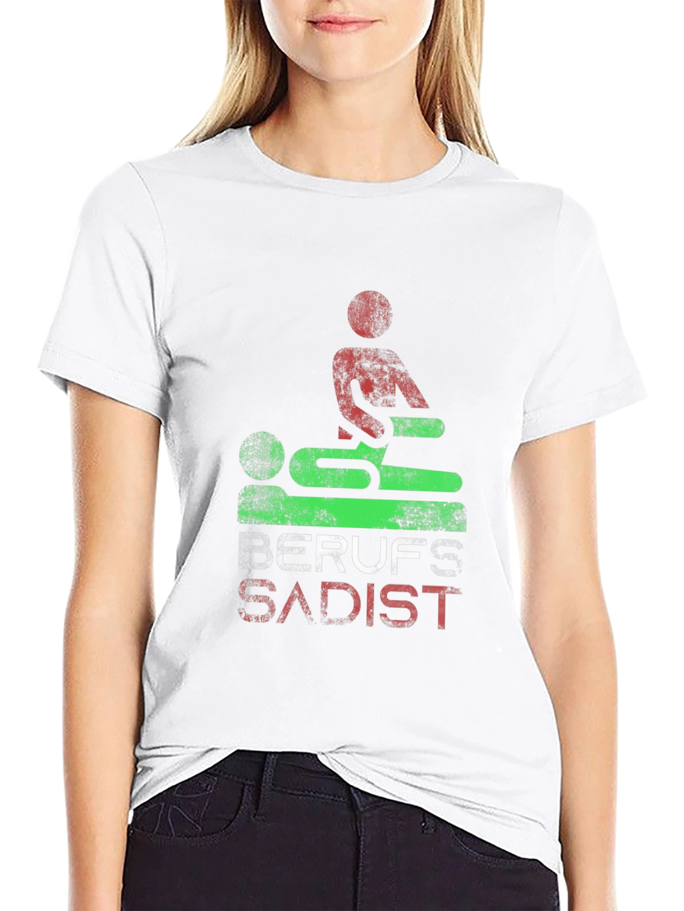 Black Berufs Sadist Graphic Tee - Black Unisex T-Shirt view 9
