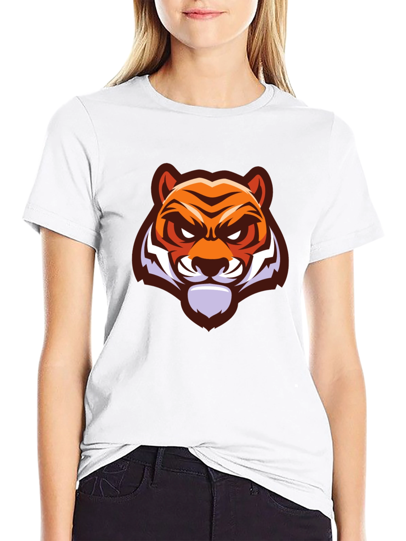 Black Black Tiger Graphic T-Shirt view 9