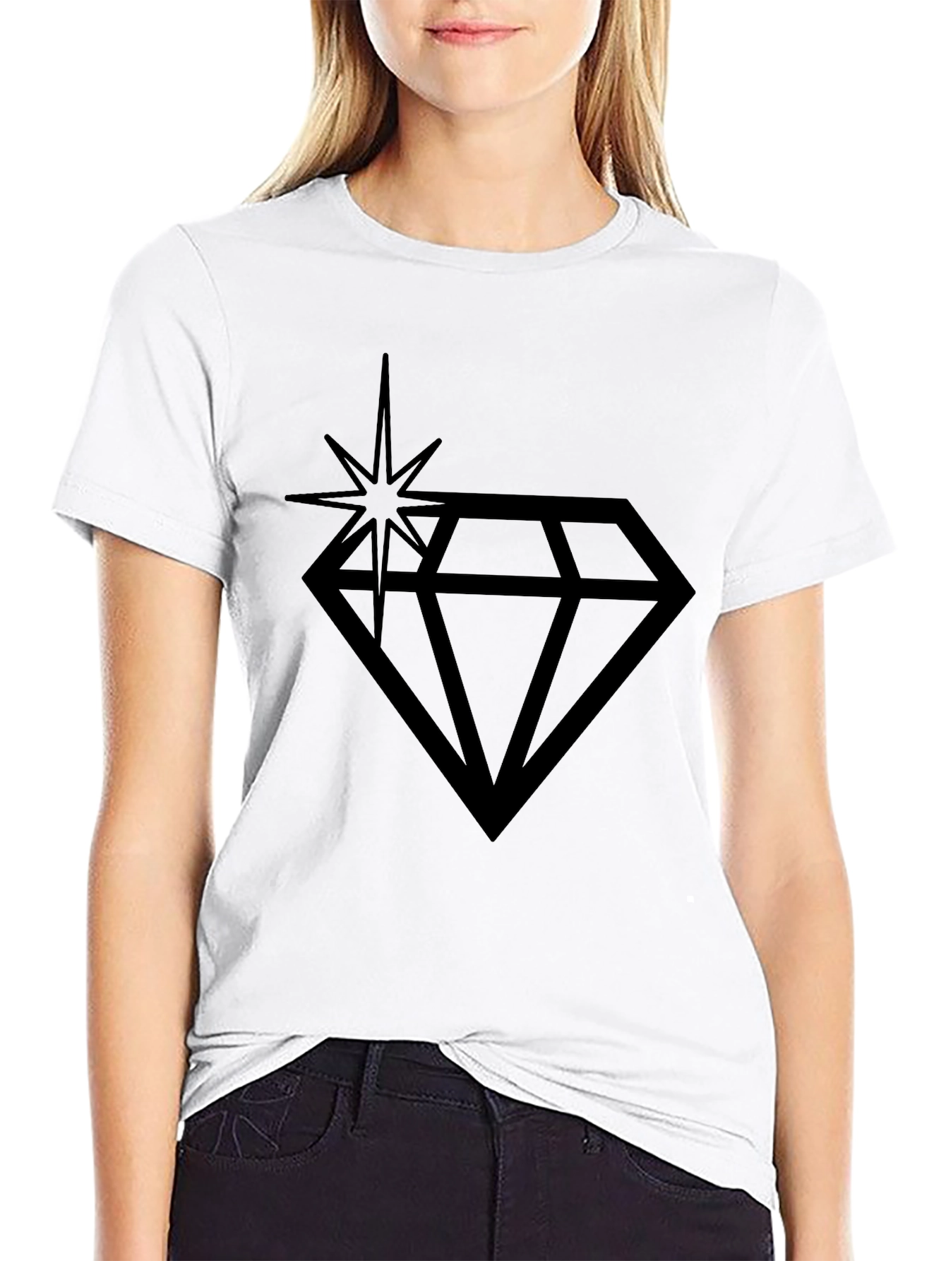 Black Black Diamond Star Graphic Tee - Men's view 9