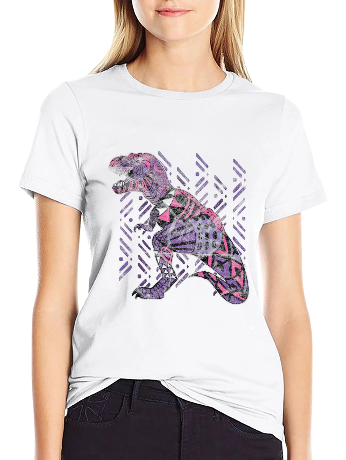 Black Dino Graphic Tee - Black T-Shirt view 9