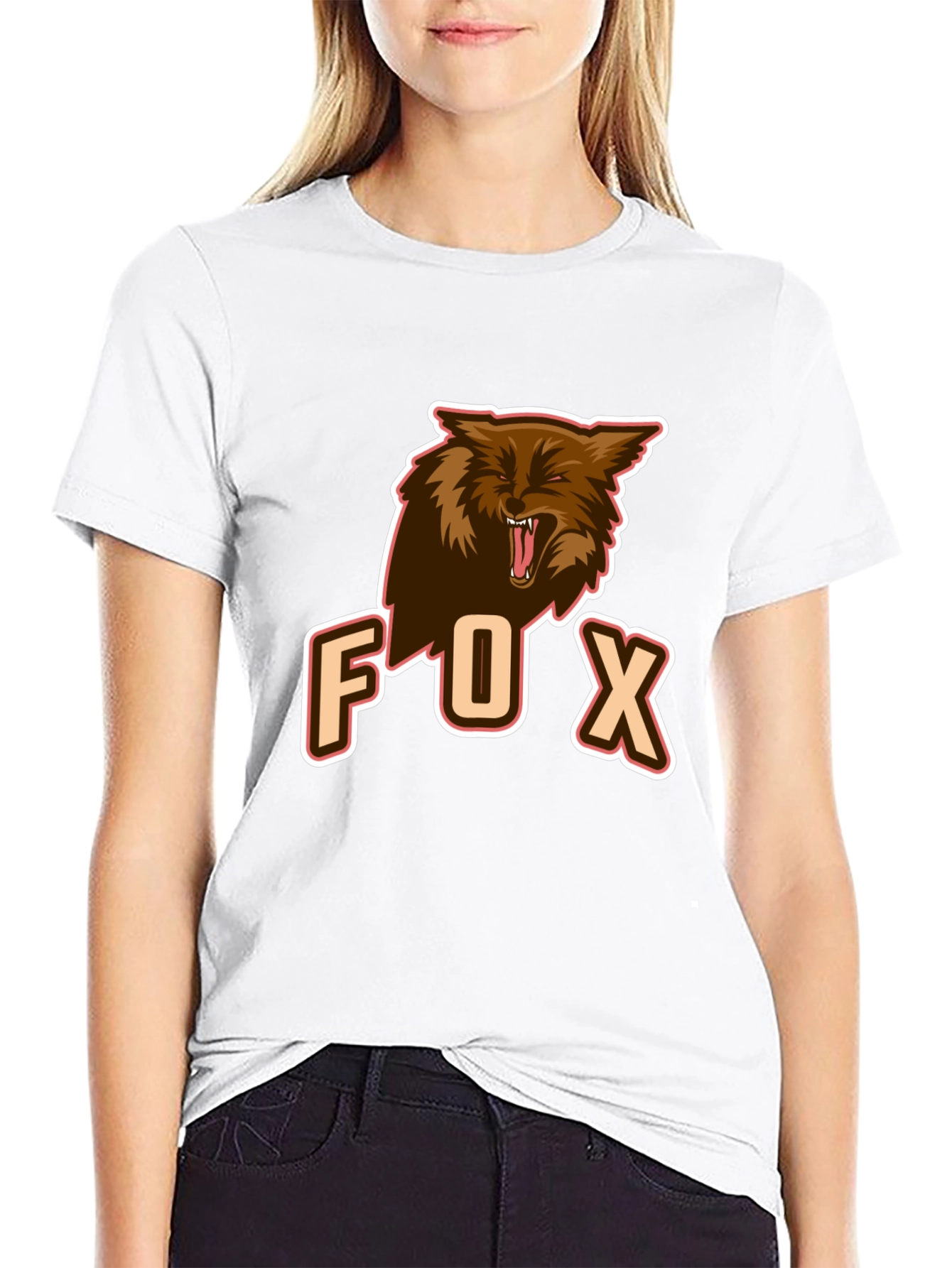 Black Men's Black Fox Graphic Tee view 9