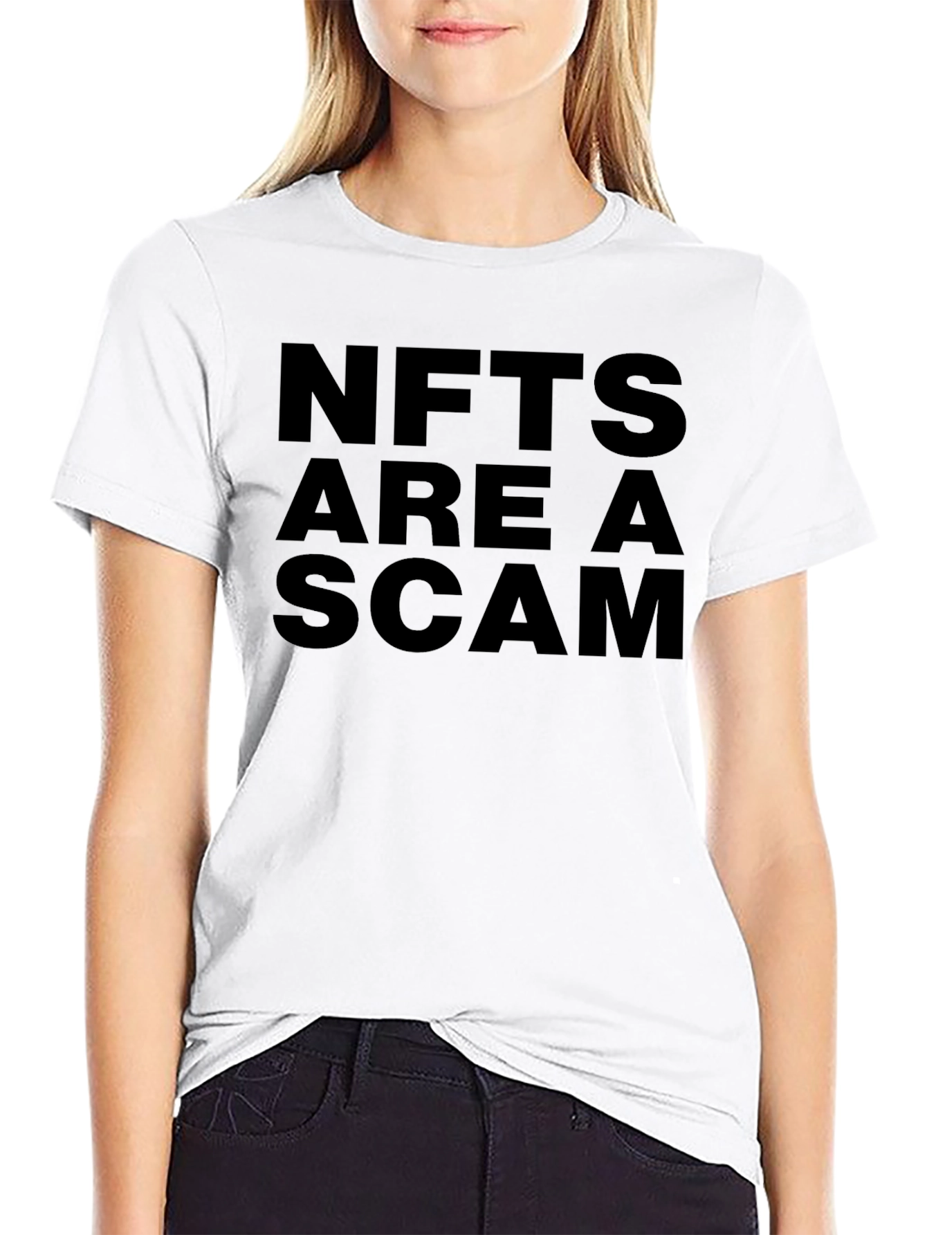 Black NFTs Are A Scam Graphic T-Shirt view 9
