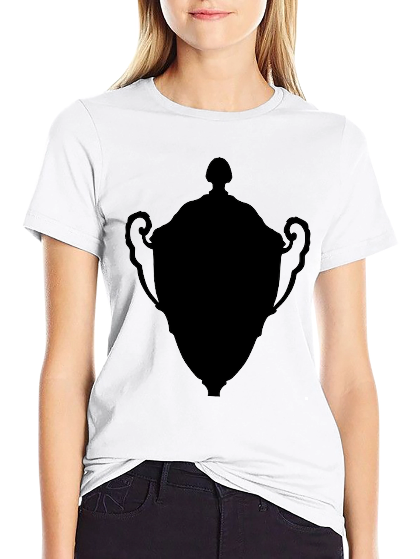 Black Silhouette Trophy Graphic Tee view 9