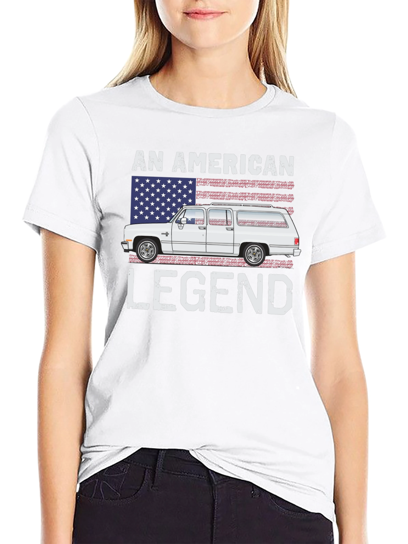 Black American Legend Truck T-Shirt view 9