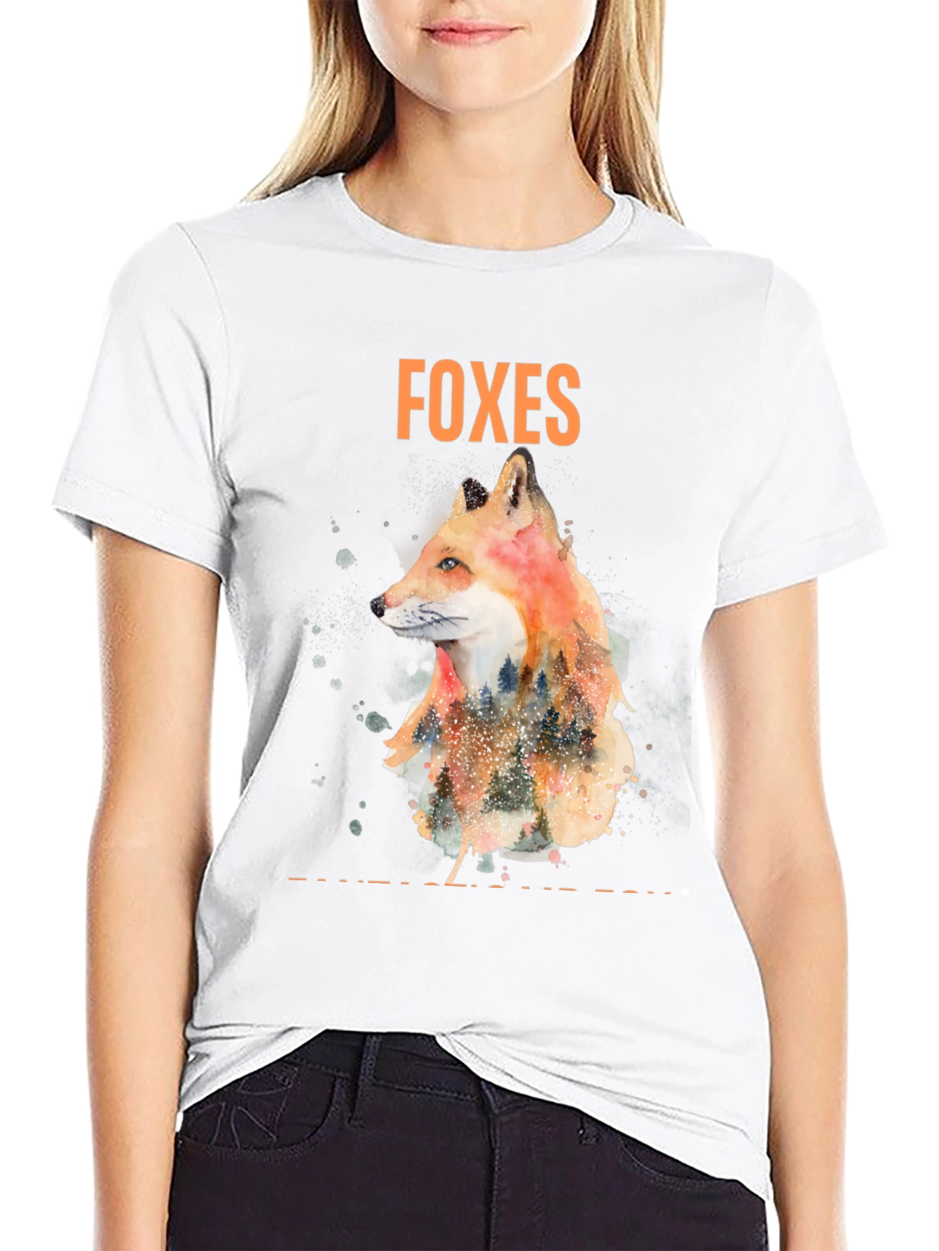 Black Foxes Graphic Tee - Nature Inspired Design view 9