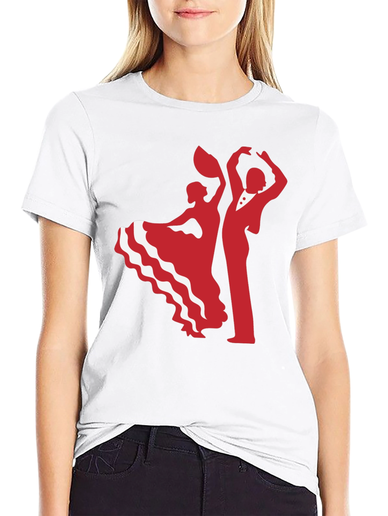 Black Dancing Duo Graphic Tee - Salsa T-Shirt view 9