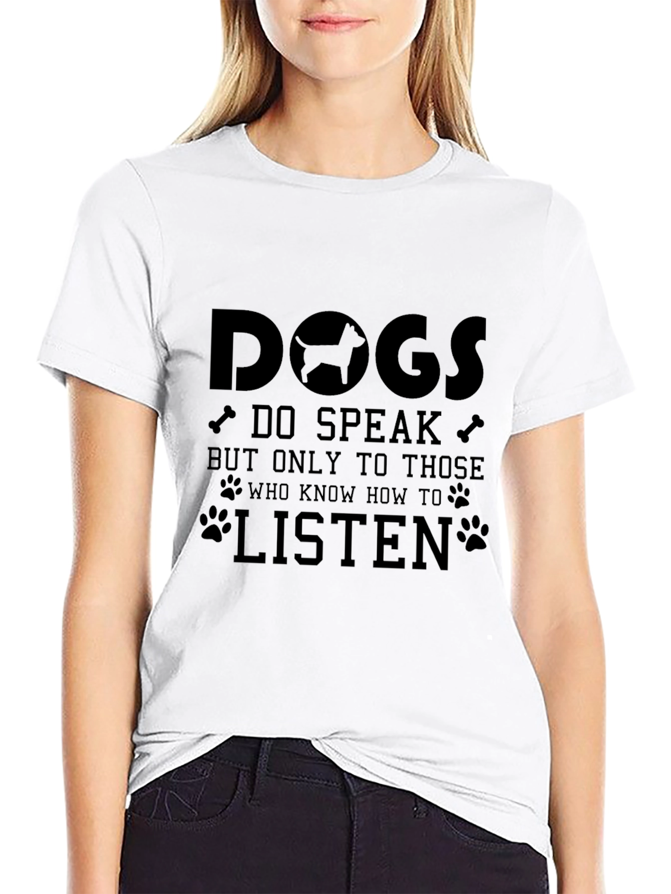 Black Dogs Speak T-Shirt view 9