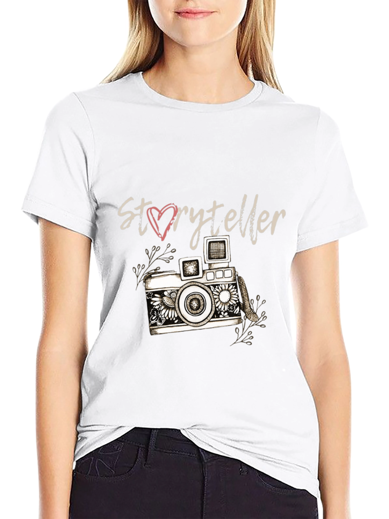 Black Storyteller Camera Graphic T-Shirt view 9