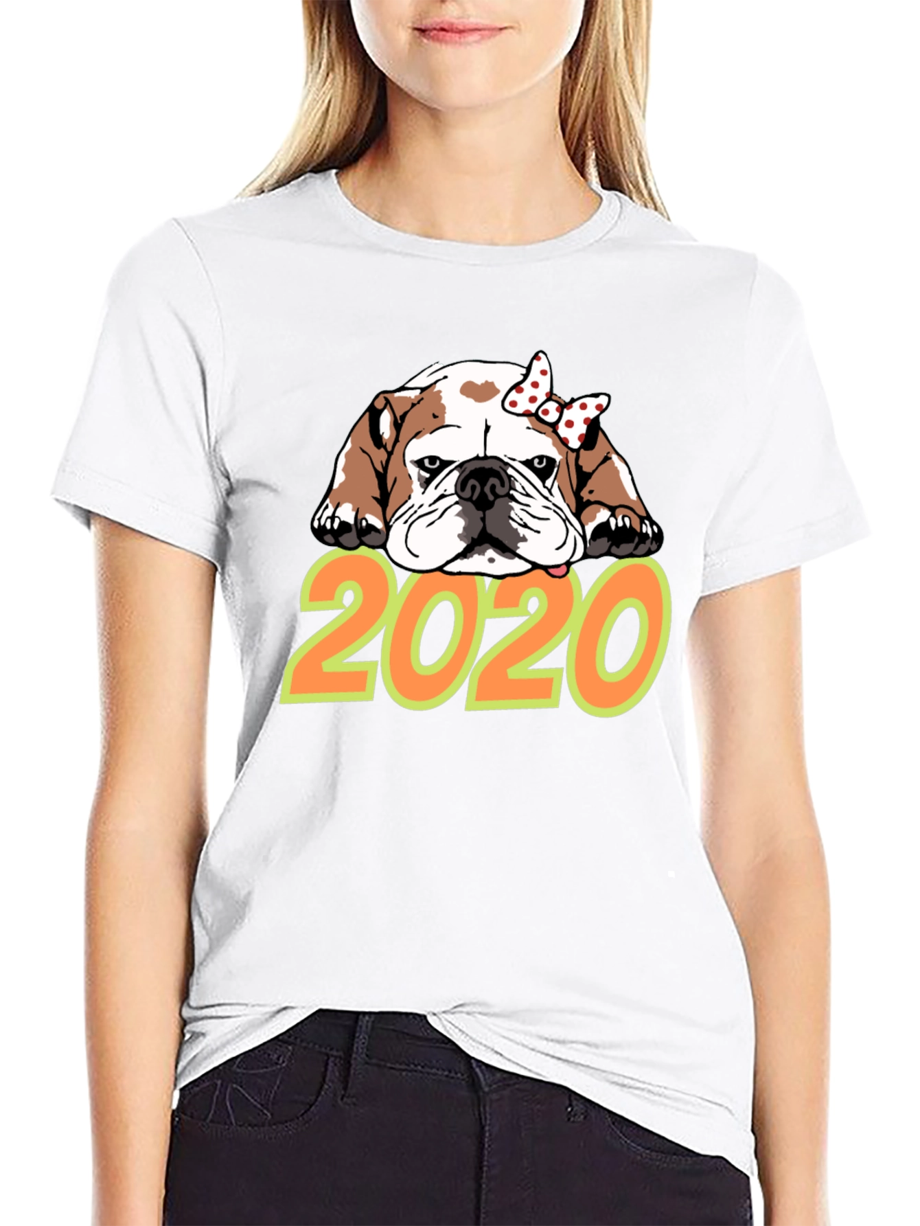 Black Bulldog 2020 Graphic T-Shirt view 9