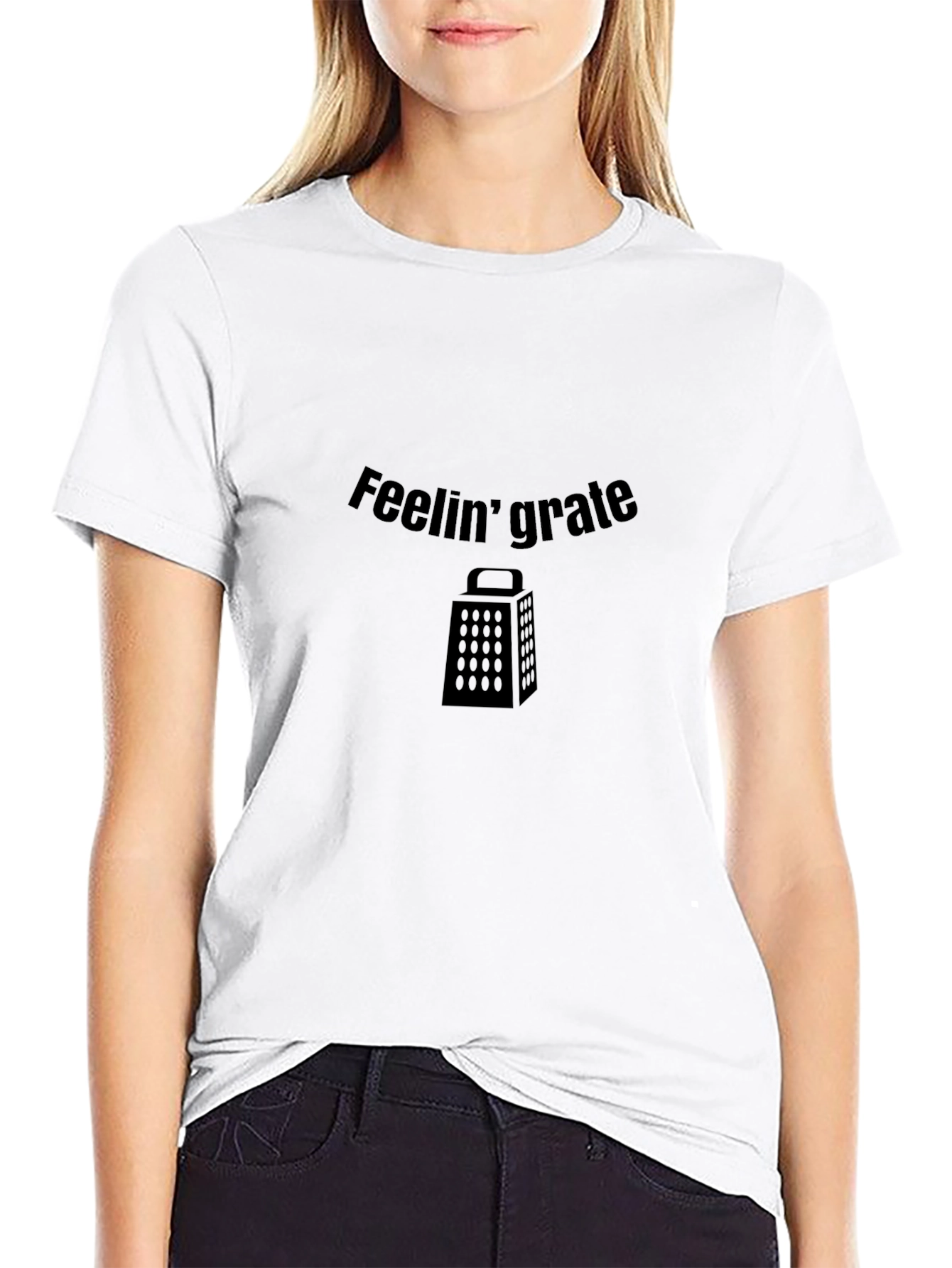 Black Feelin' Grate Funny Black T-Shirt view 9