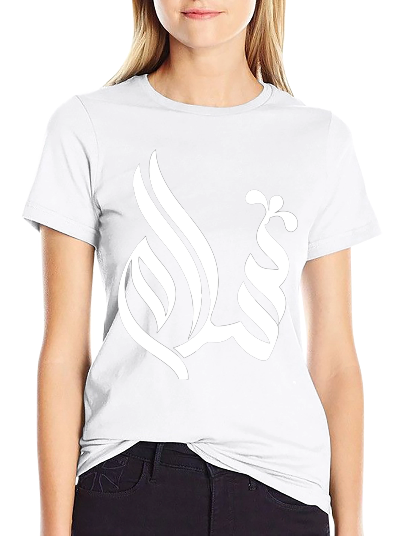 Black Salam Arabic Calligraphy Black T-Shirt view 9