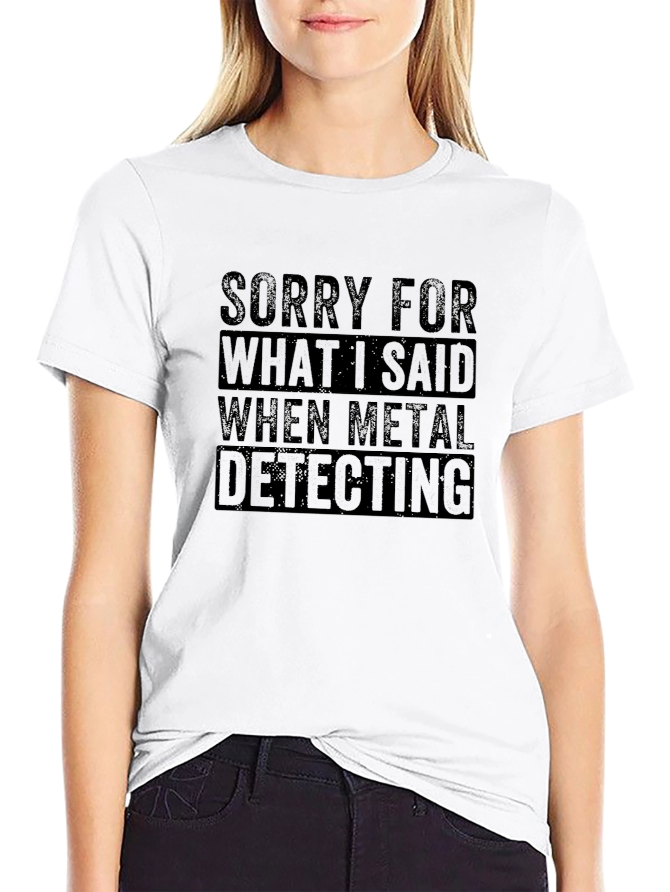 Black Funny Metal Detecting T-Shirt for Hobbyists view 9