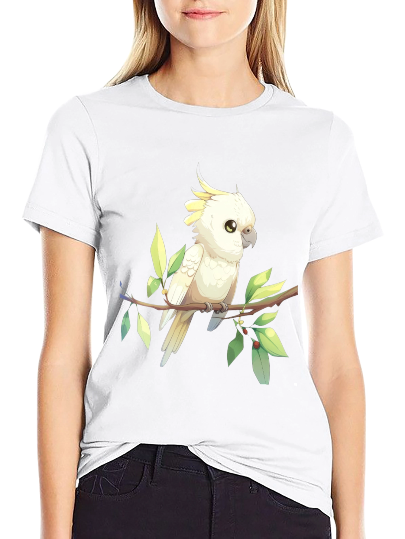 Black Cockatoo Graphic Tee - Bird Lover Shirt view 9
