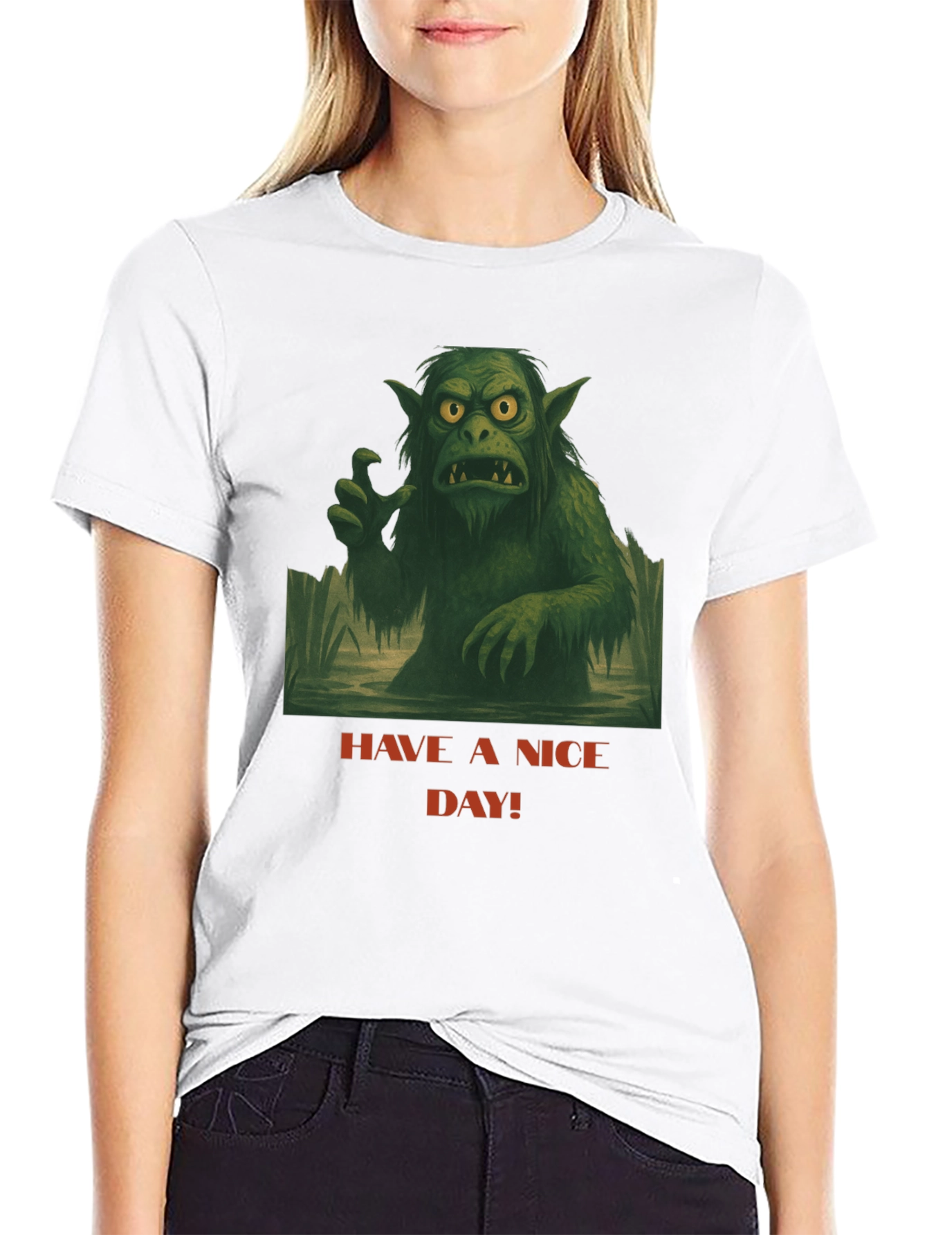 Black Swamp Monster Tee - Have A Nice Day! view 9