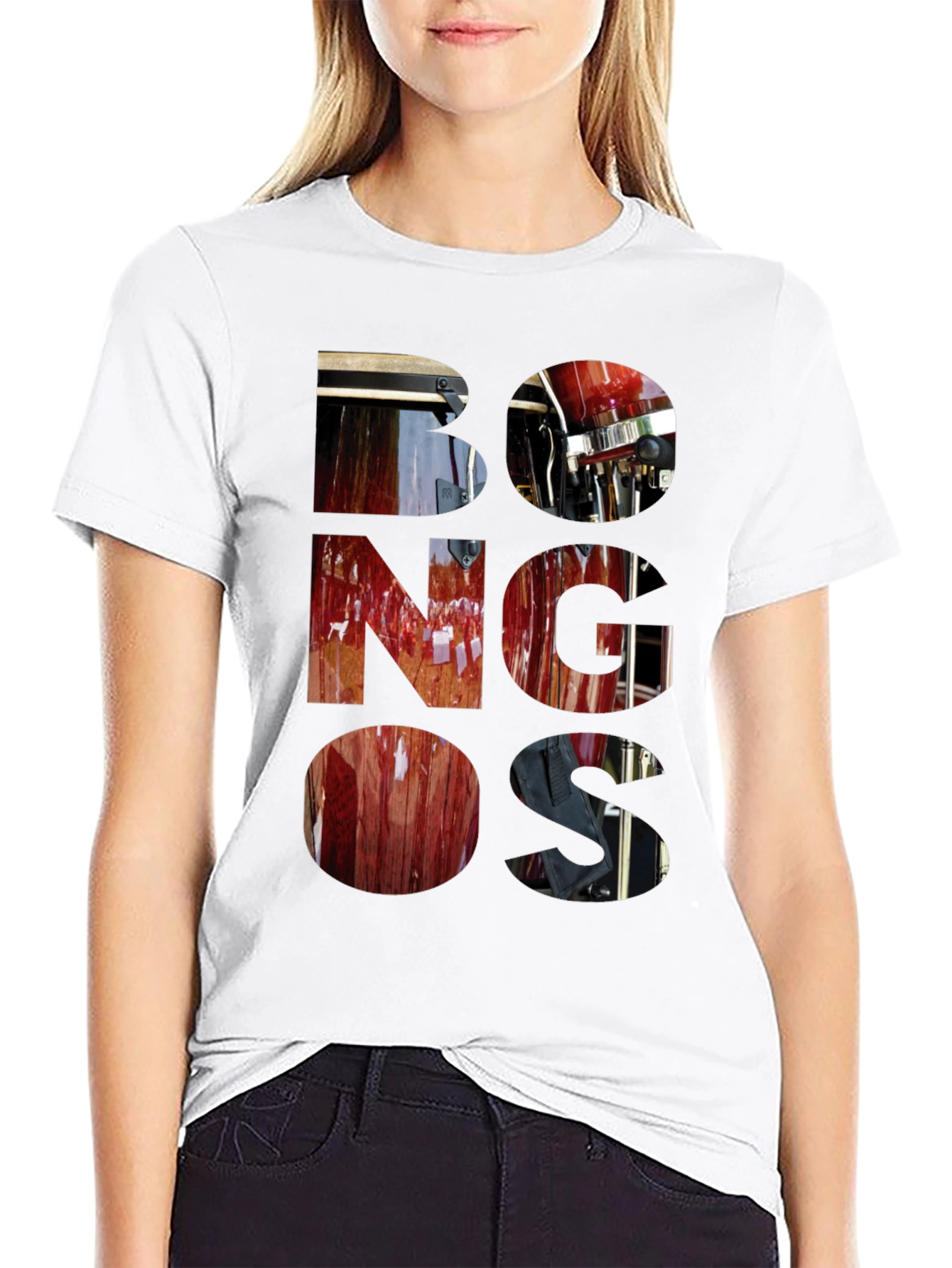 Black Bongos Graphic T-Shirt - Stylish Music Lover Tee view 9