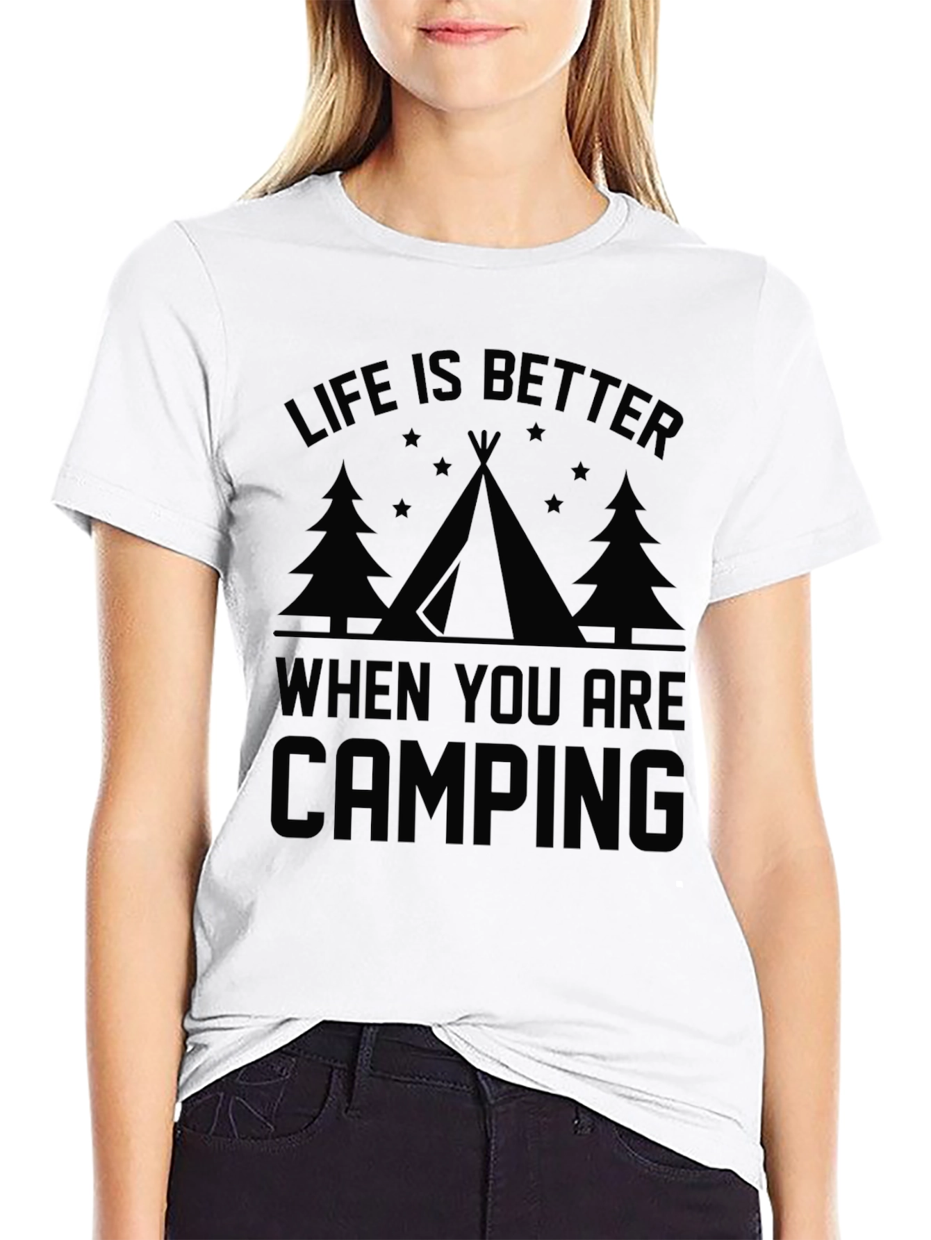 Black Life is Better When You Are Camping T-Shirt view 9
