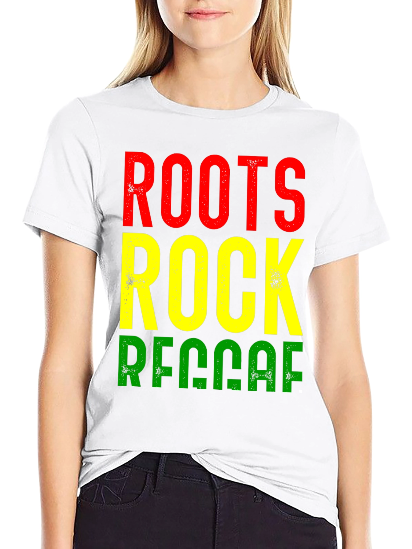 Black Roots Rock Reggae Black T-Shirt view 9