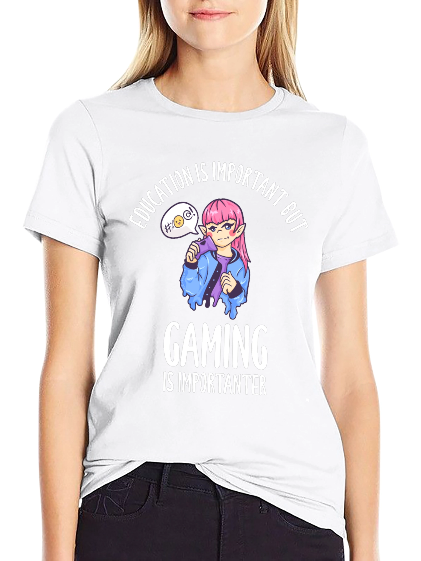 Black Gaming is Importanter T-Shirt view 9