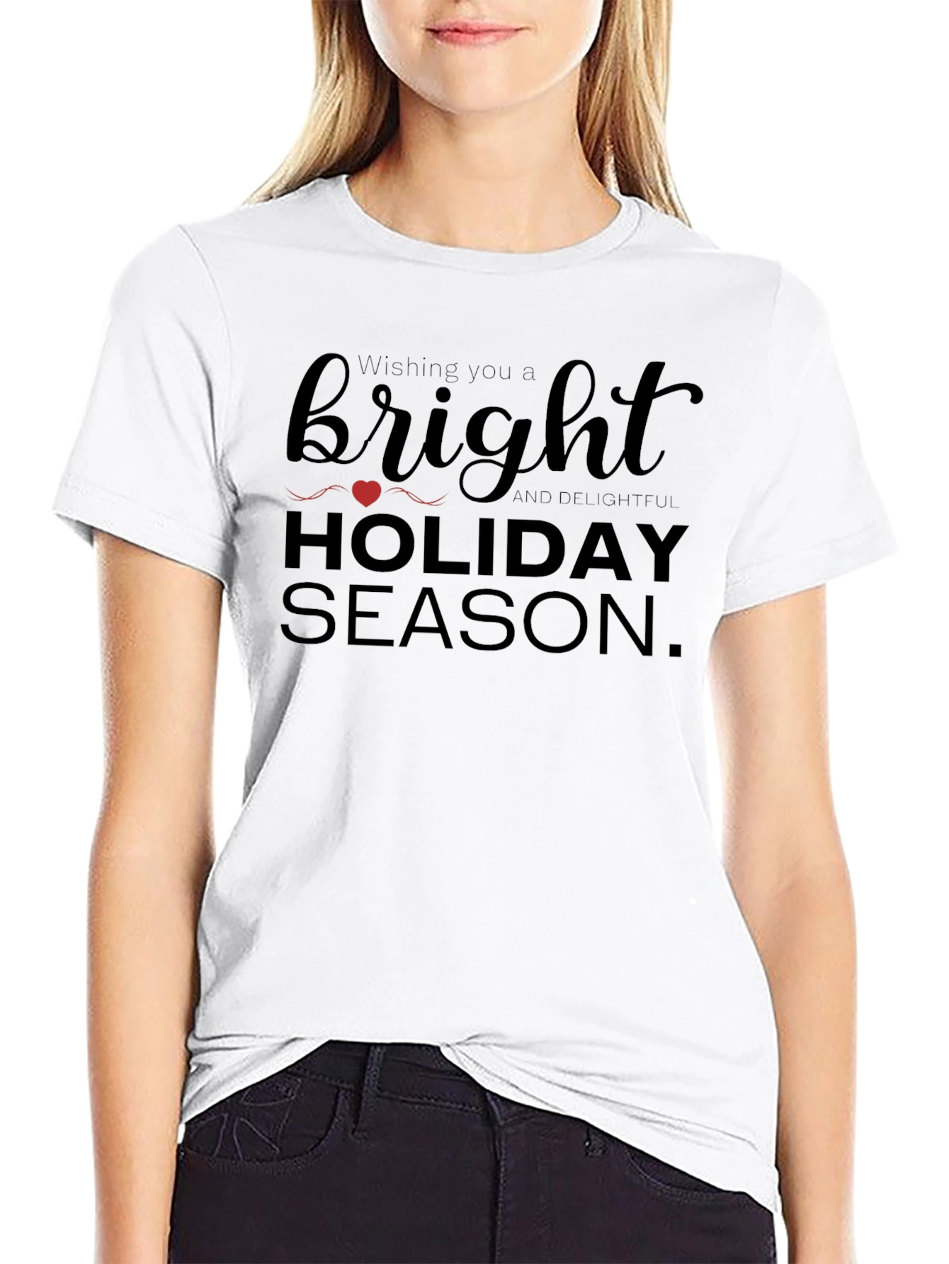 Black Bright Holiday Season T-Shirt view 9