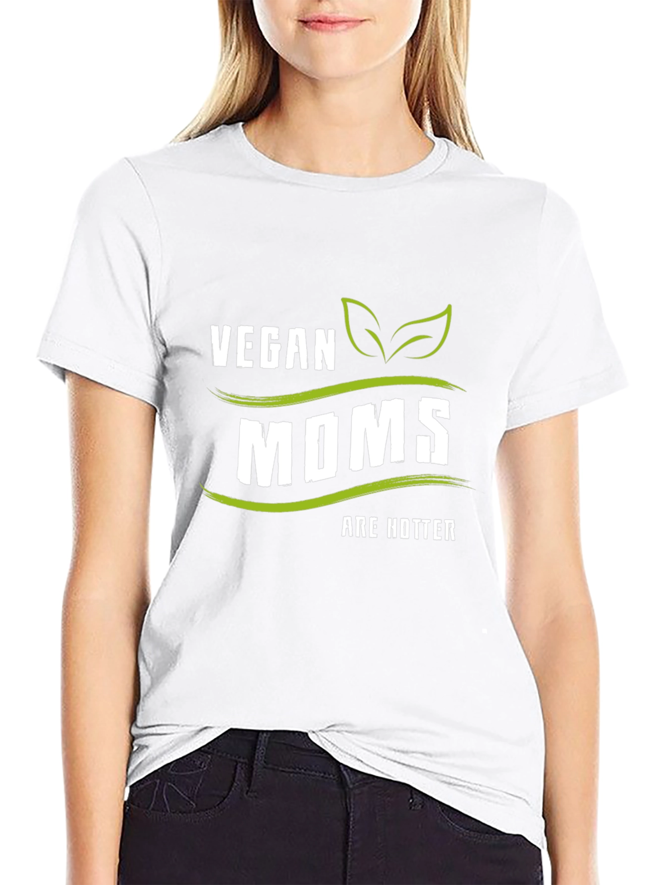 Vegan Moms are Hotter T-Shirt - Black - 9