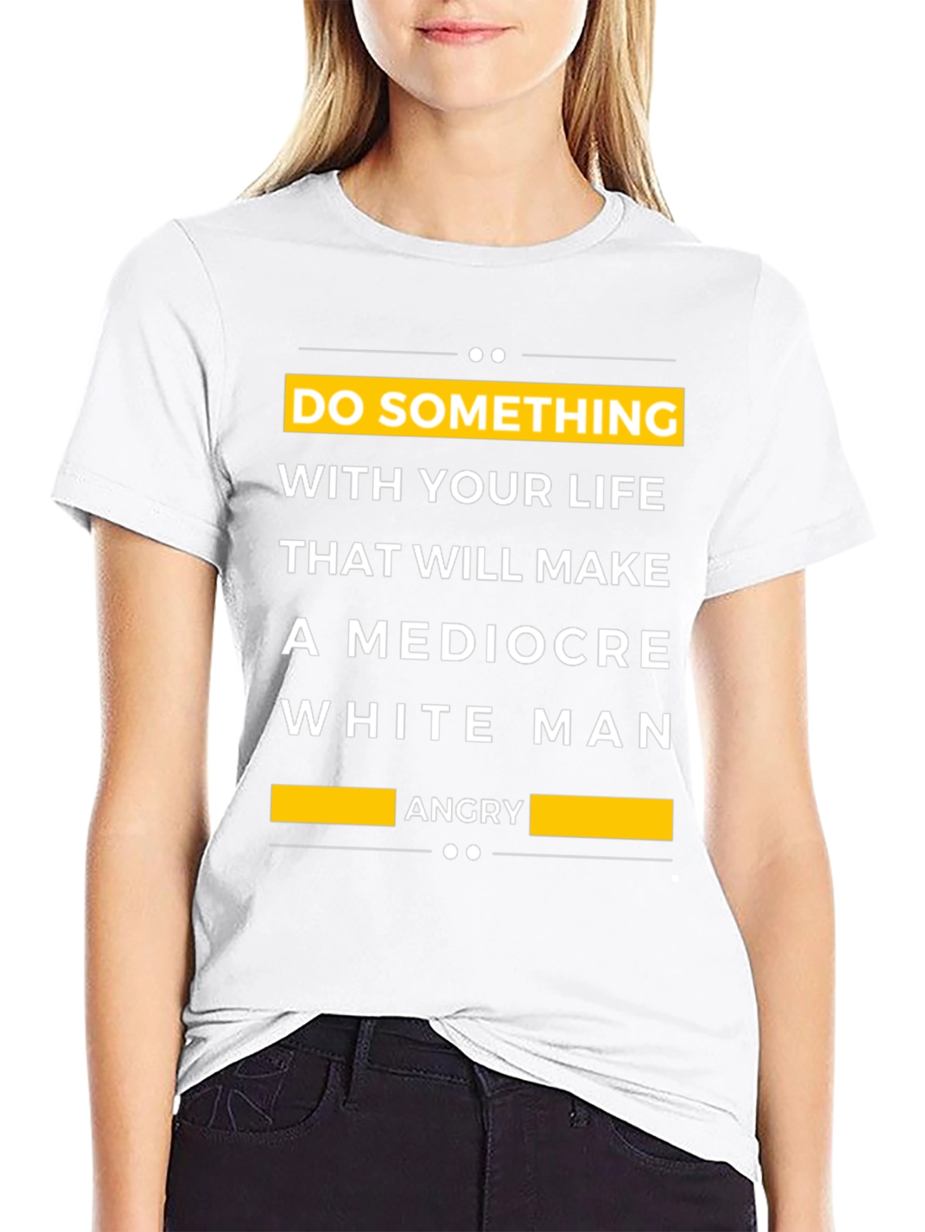 Black Do Something Funny T-Shirt view 9