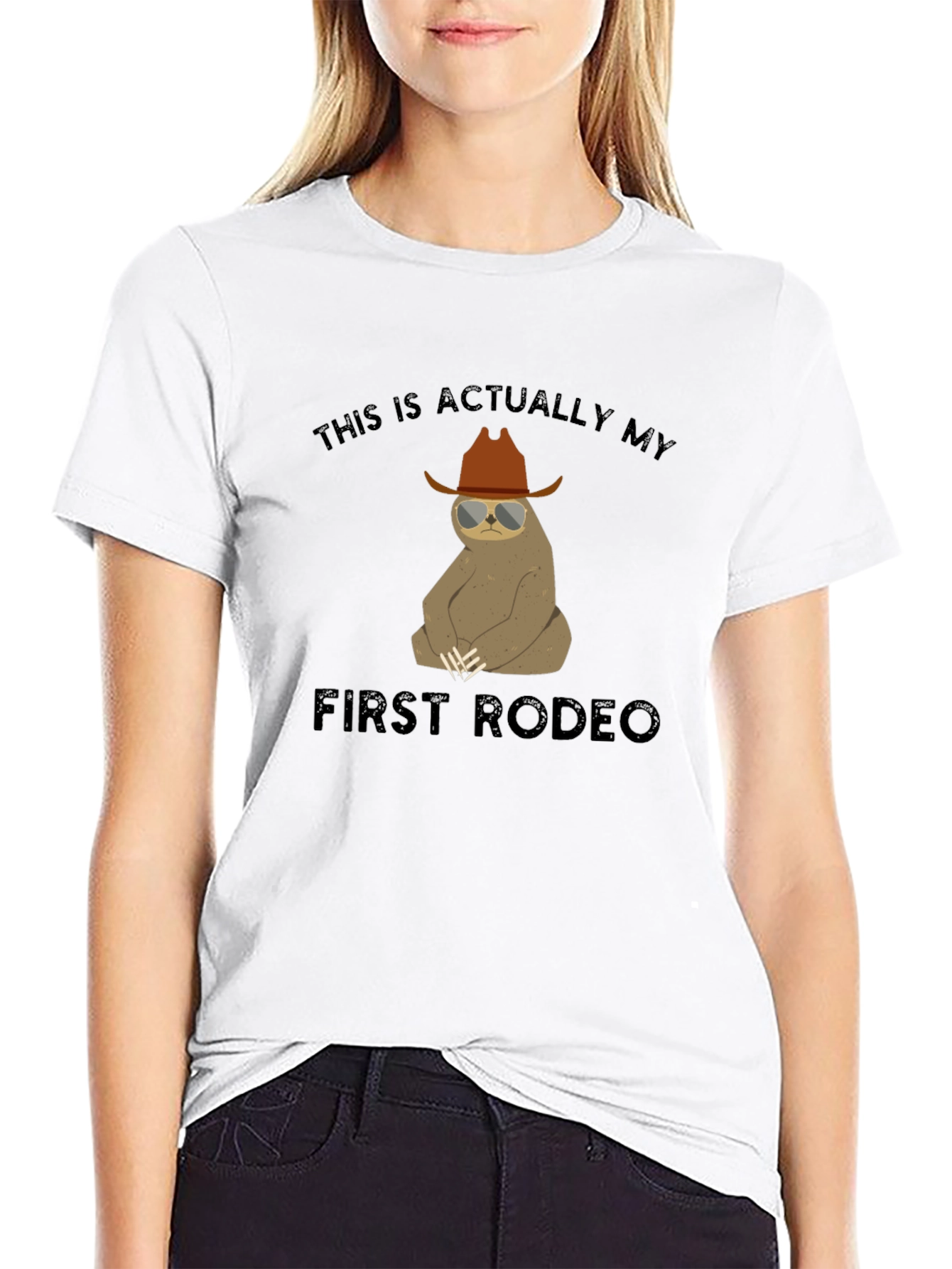 Sloth Rodeo Graphic Tee - Funny Western T-Shirt - 9