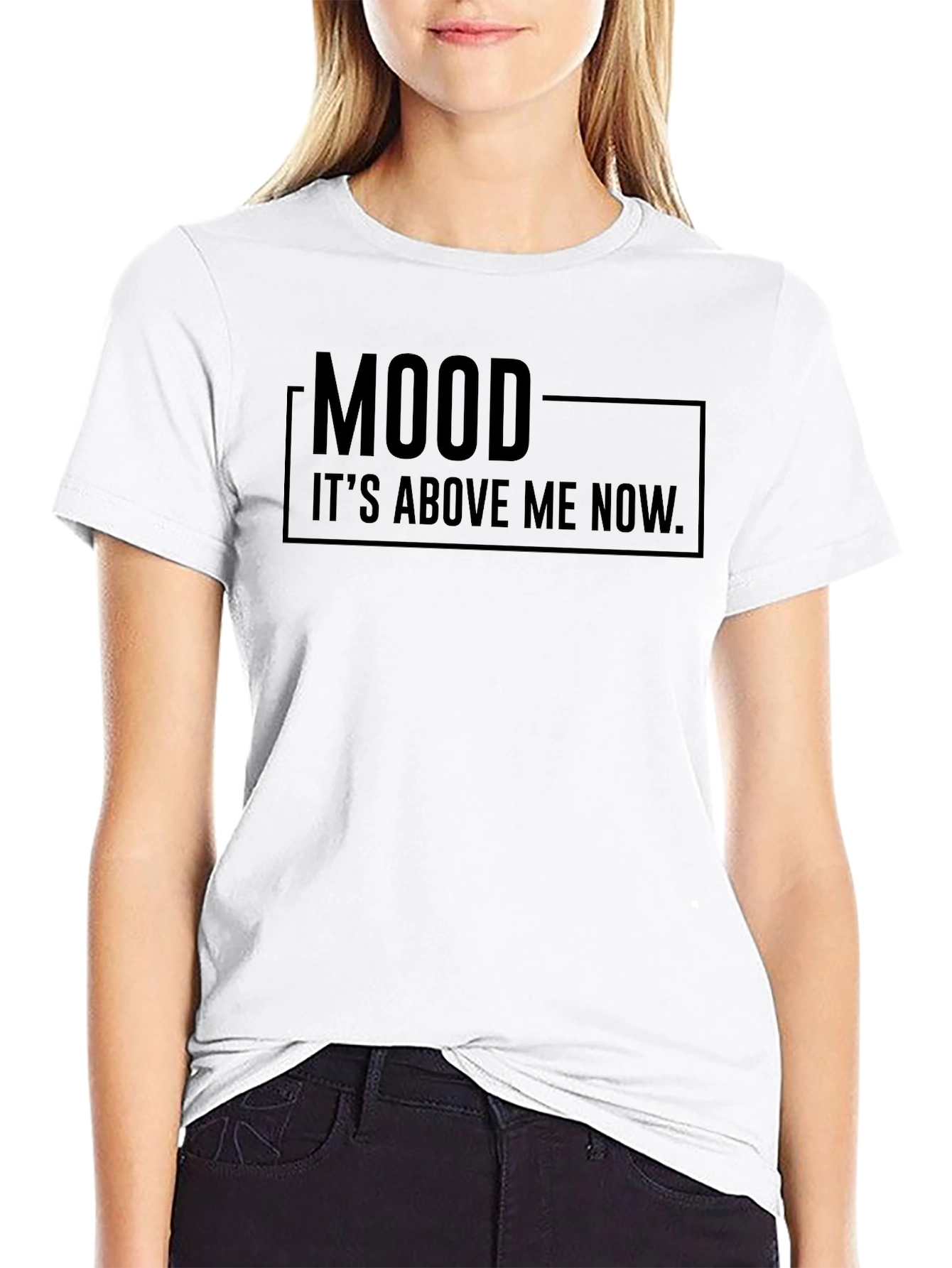 Black Mood T-Shirt - "It's Above Me Now" Funny Tee view 9