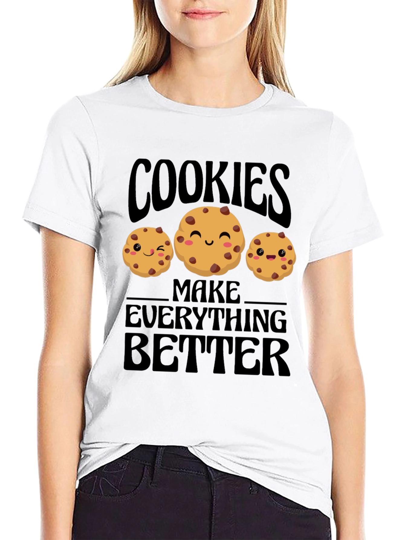 Black Cookies Make Everything Better T-Shirt view 9