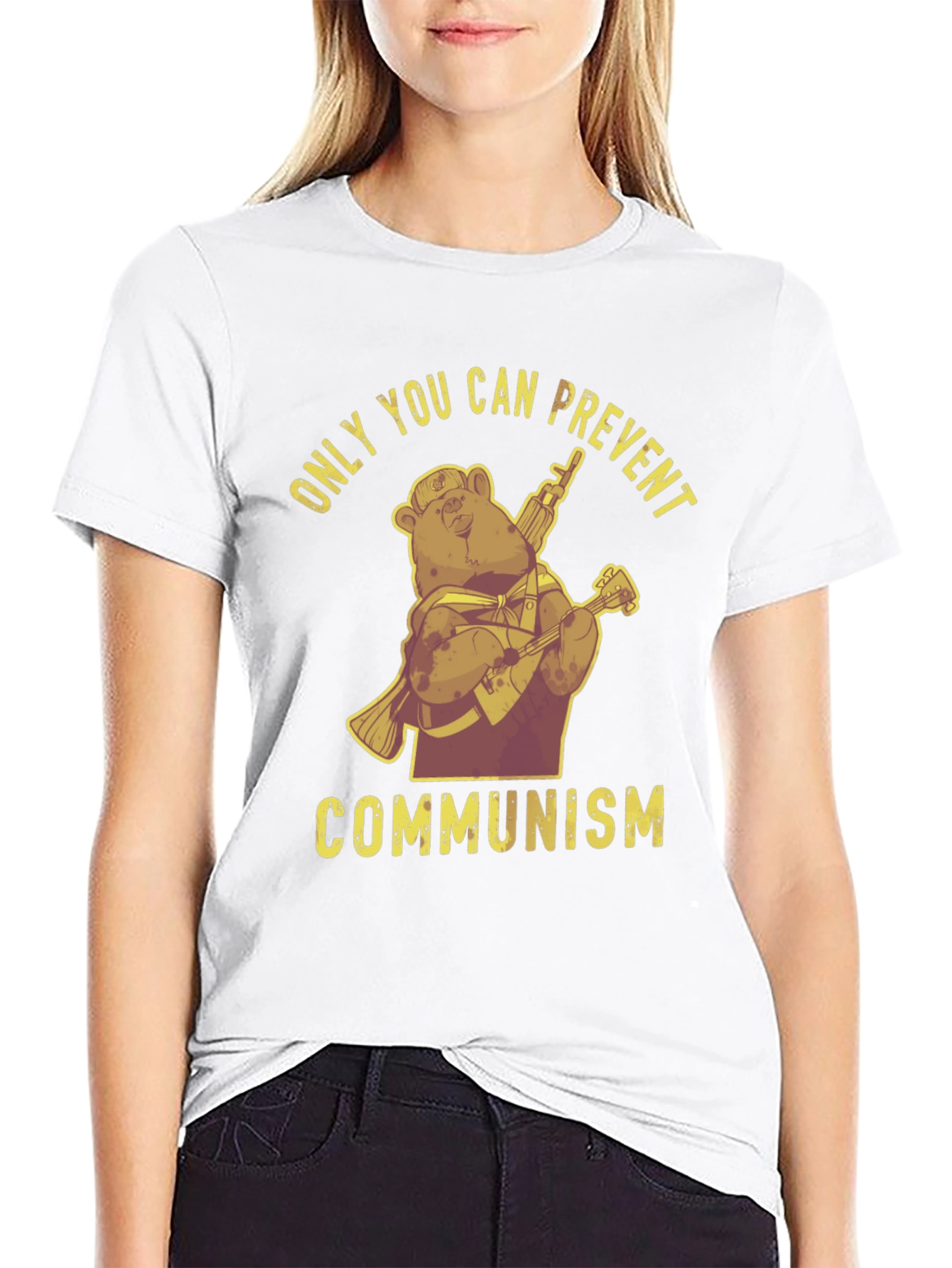 Black Only You Can Prevent Communism T-Shirt view 9