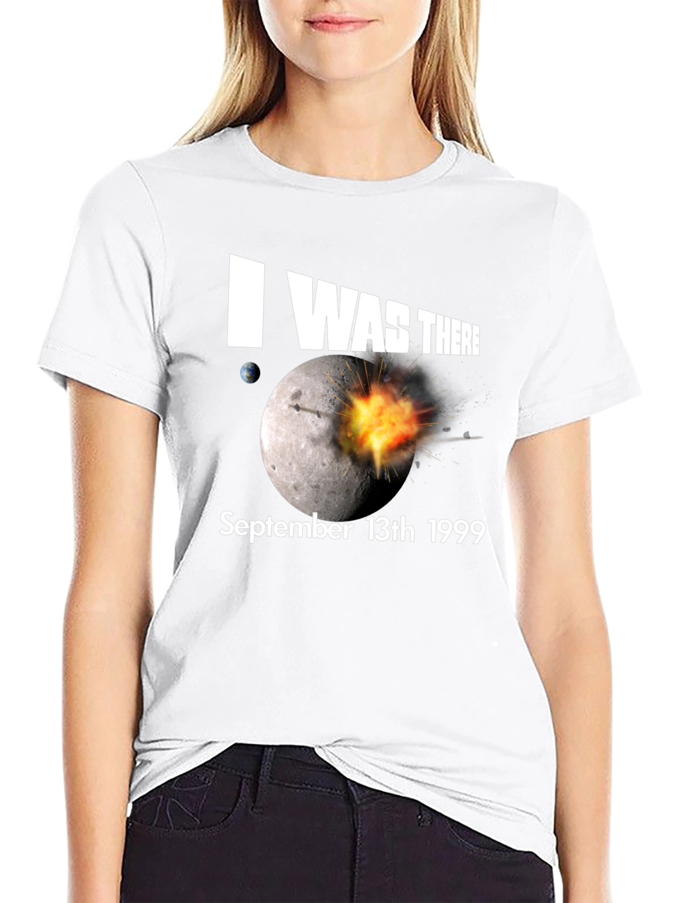 Black I Was There Moon Blast T-Shirt view 9