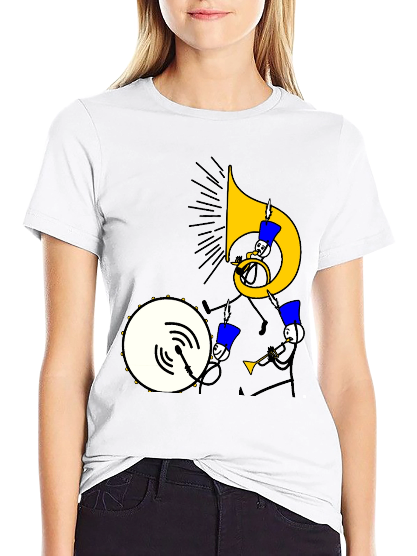 Black Musical Marching Band Graphic Tee view 9