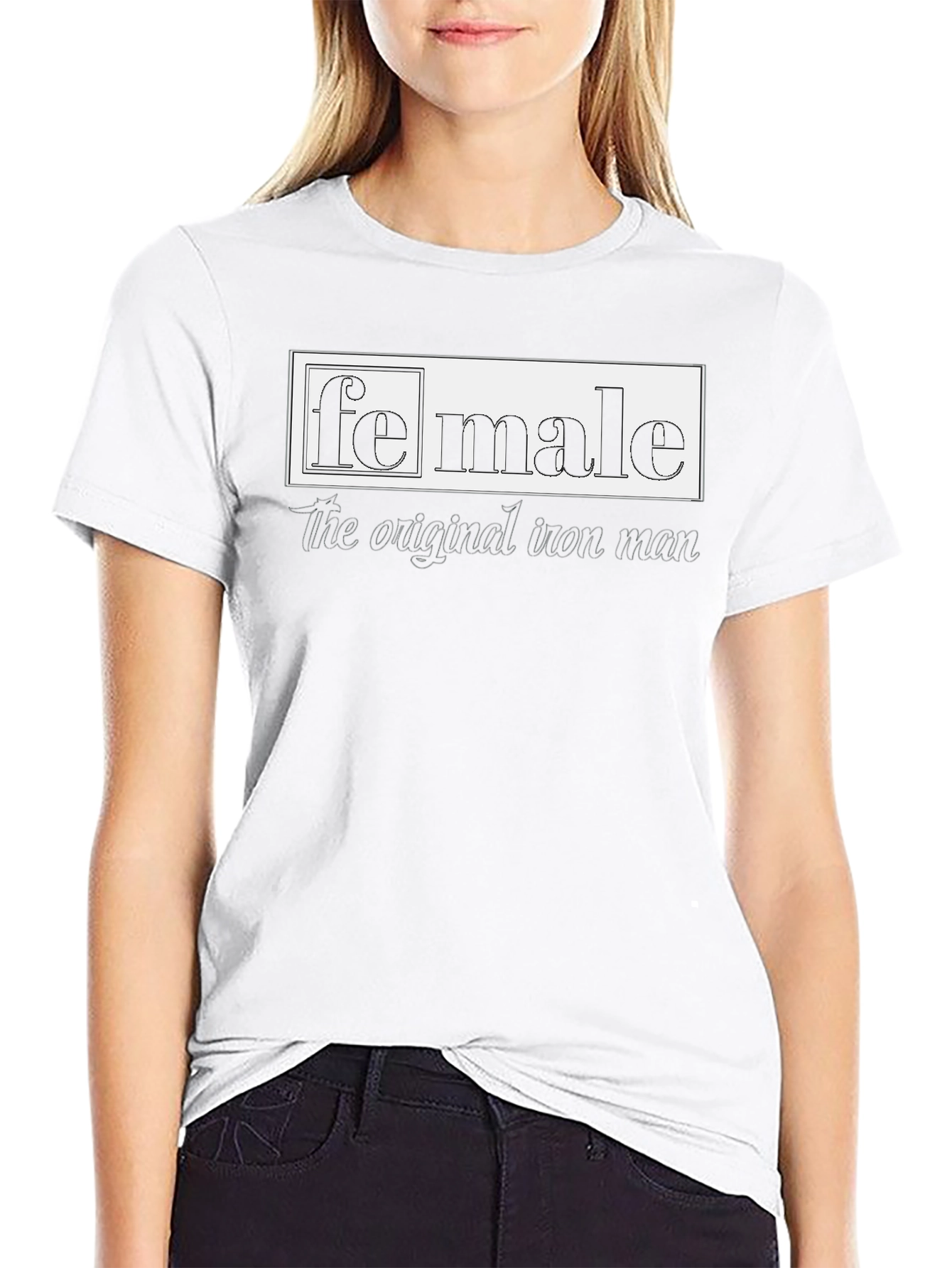 Black Female/Male Graphic T-Shirt view 9