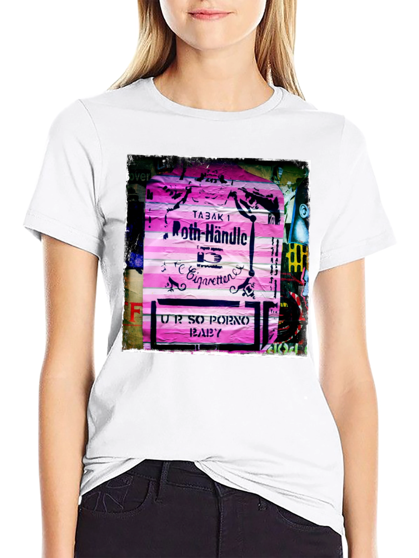 Black Roth-Händle Cigarettes Graphic Tee view 9