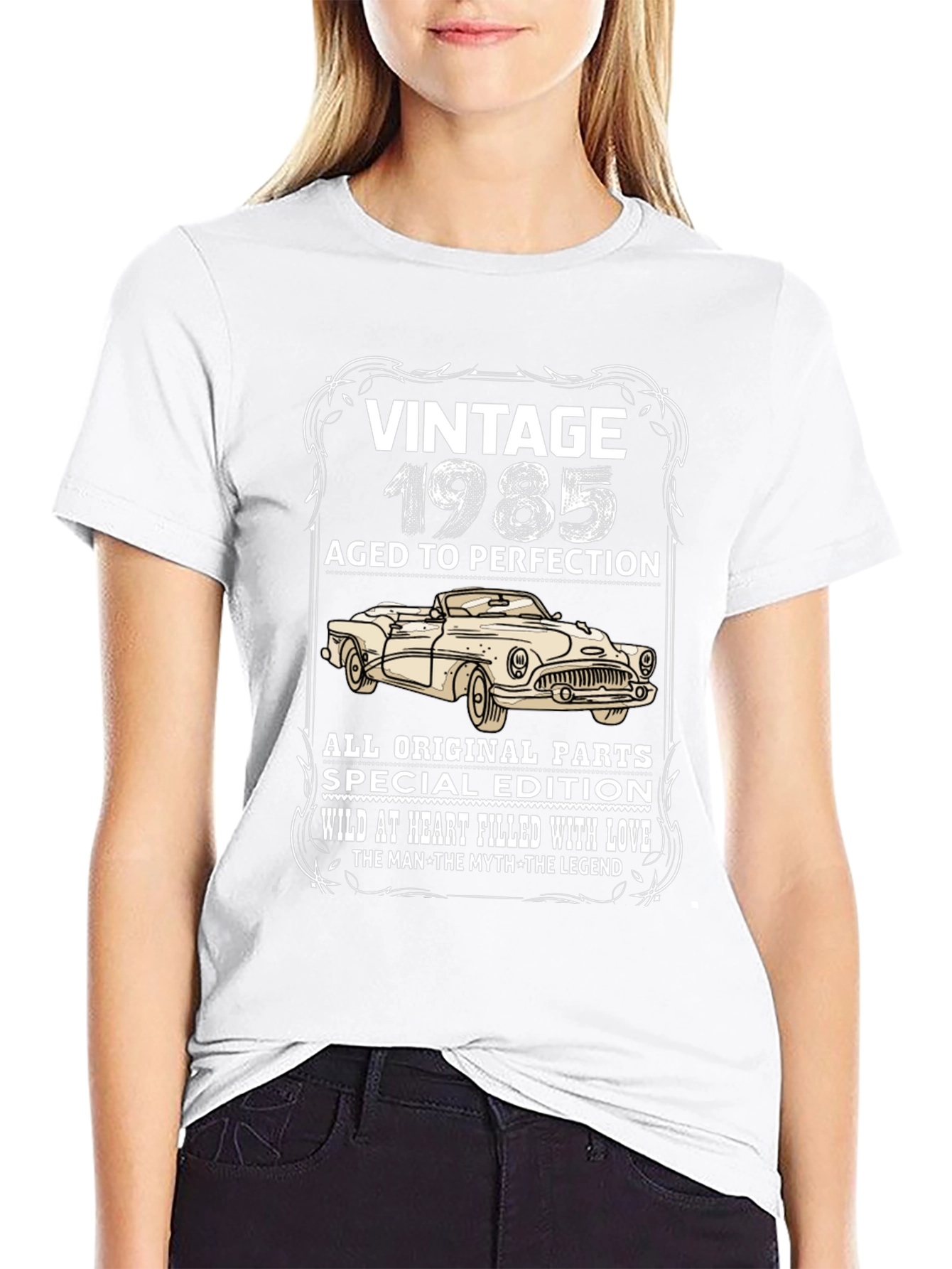 Black Vintage 1985 Aged to Perfection T-Shirt view 9