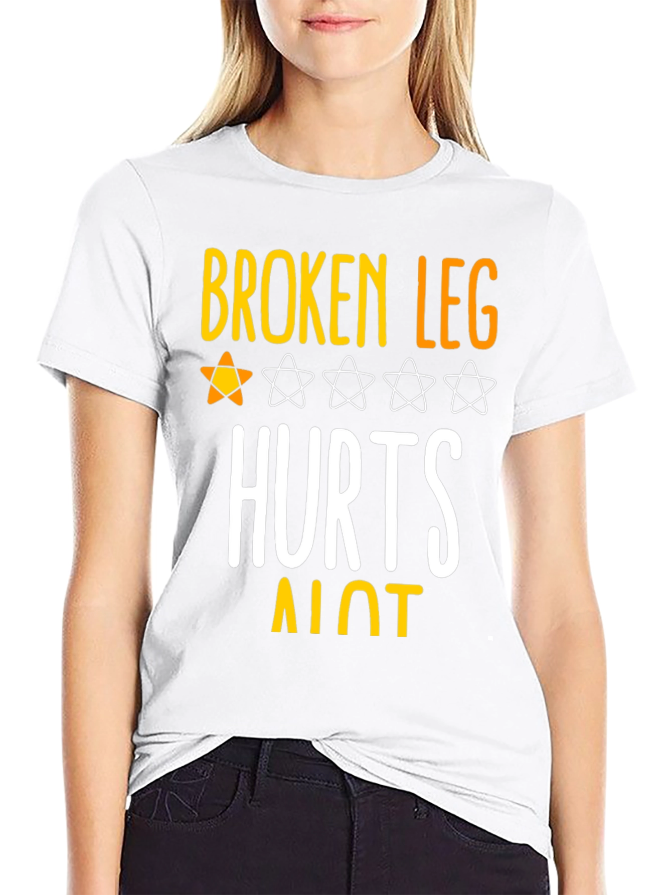 Black Broken Leg Hurts A Lot T-Shirt view 9