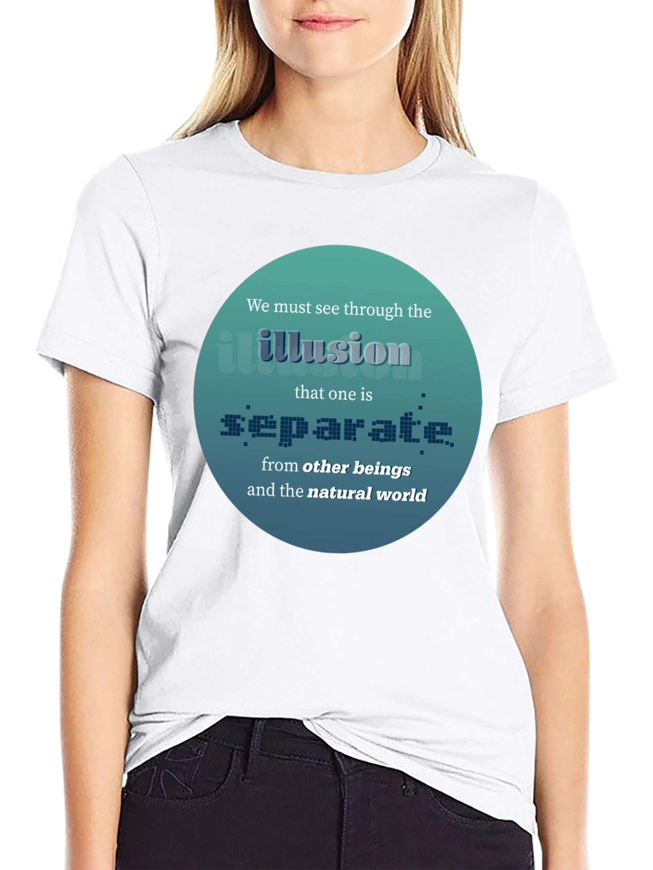 Black Illusion T-Shirt: See Through Separation view 9